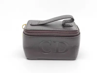 Vanity Bag Mini Bag Pouch CD Logo Leather Pouch