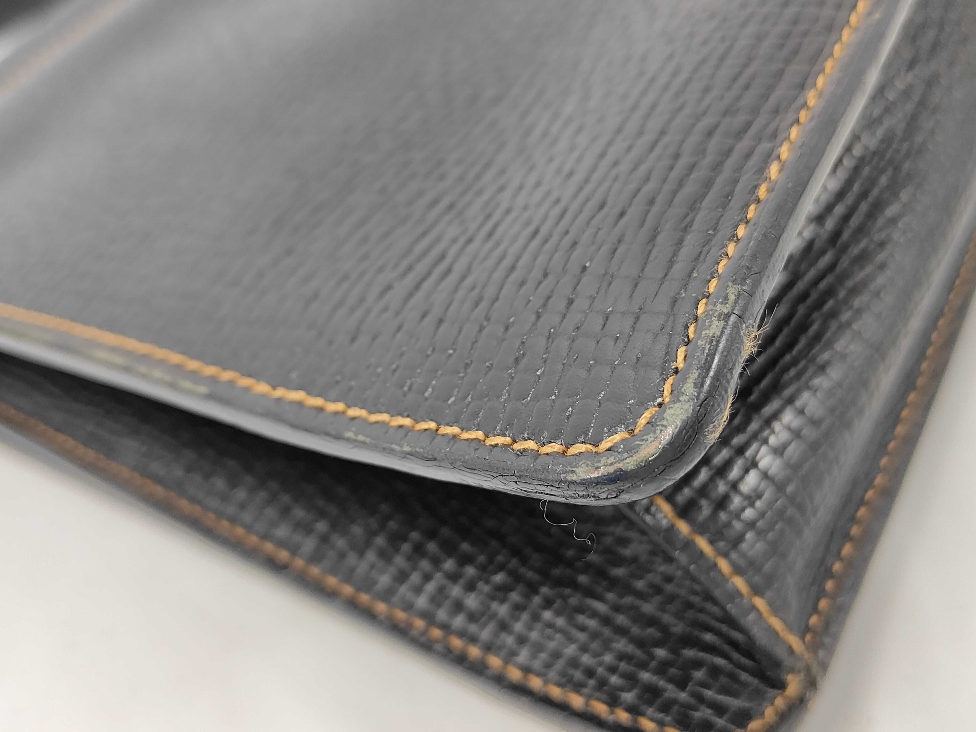 Leather Handbag, Black — view 4