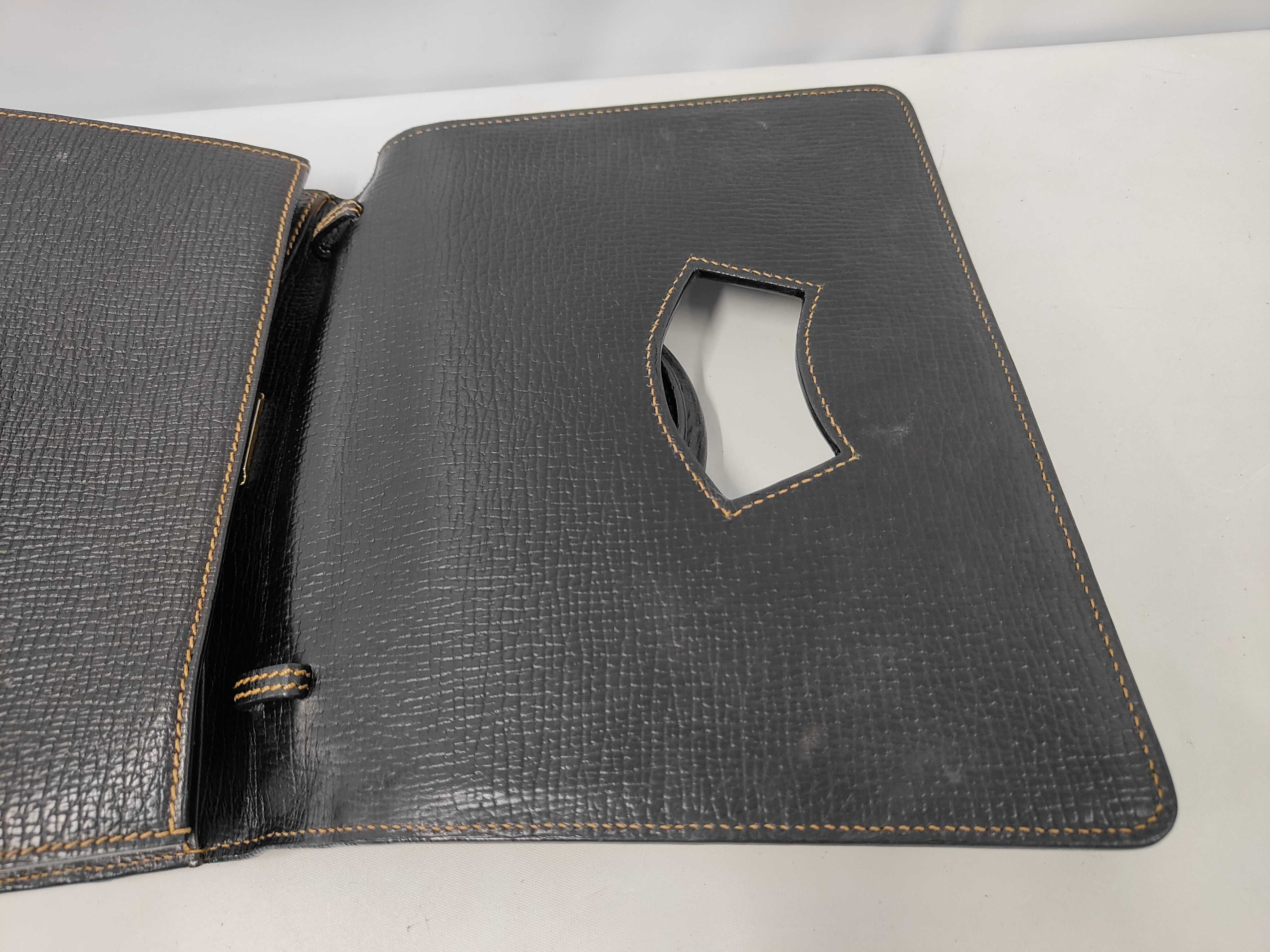Leather Handbag, Black — view 8