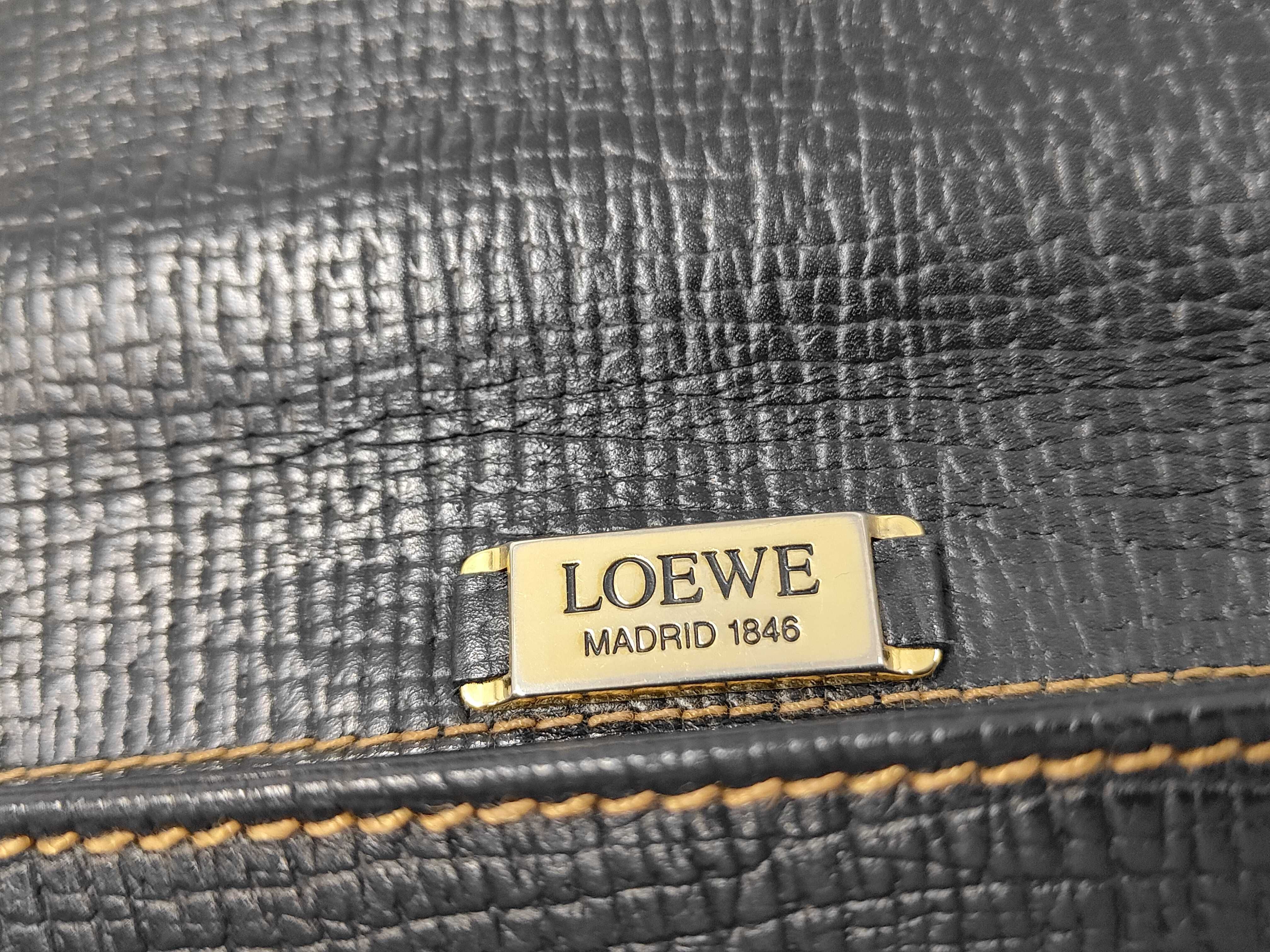 Leather Handbag, Black — view 10