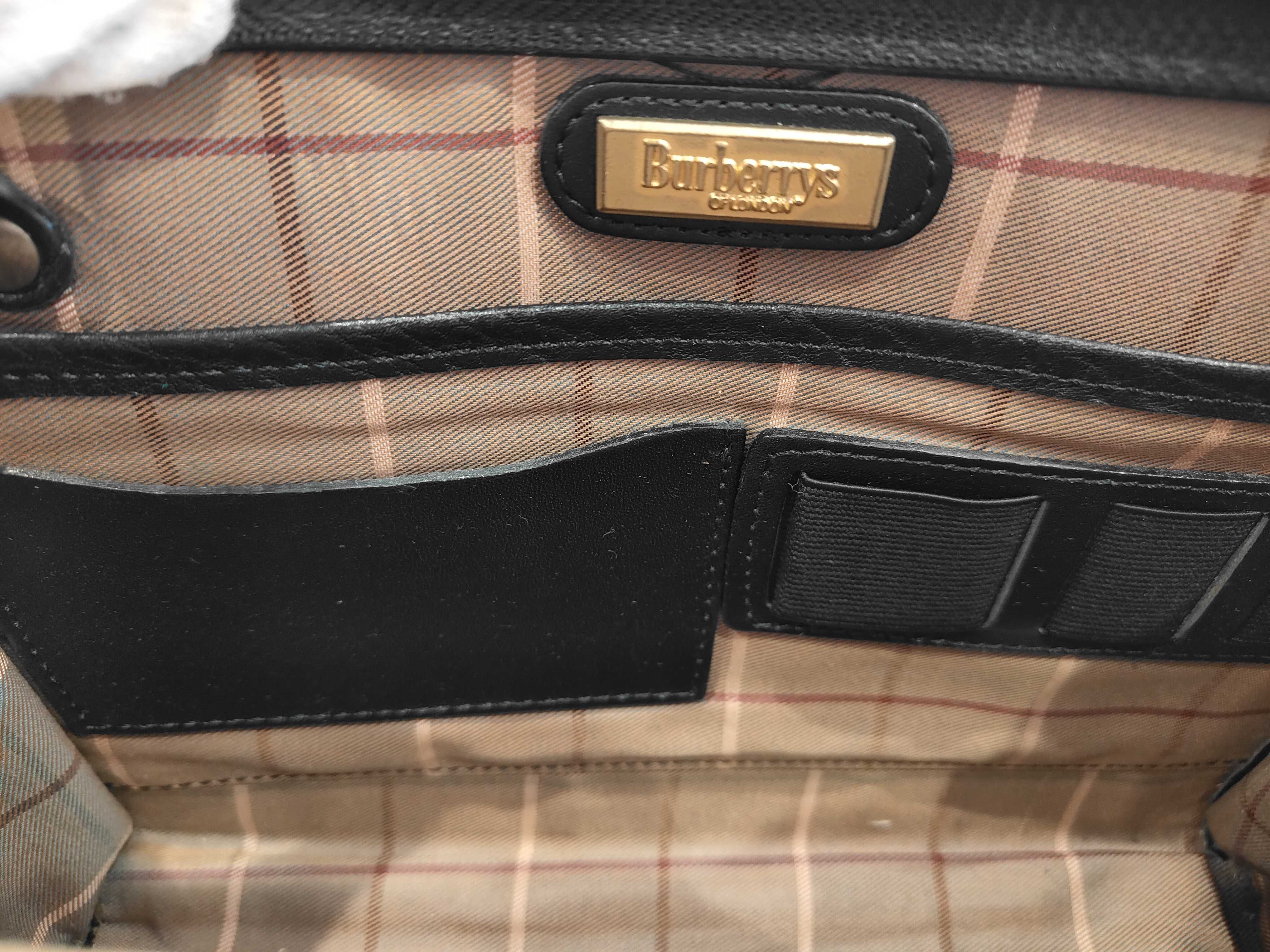 Second Bag Pouch Black Leather Nova Check Second Bag — view 13