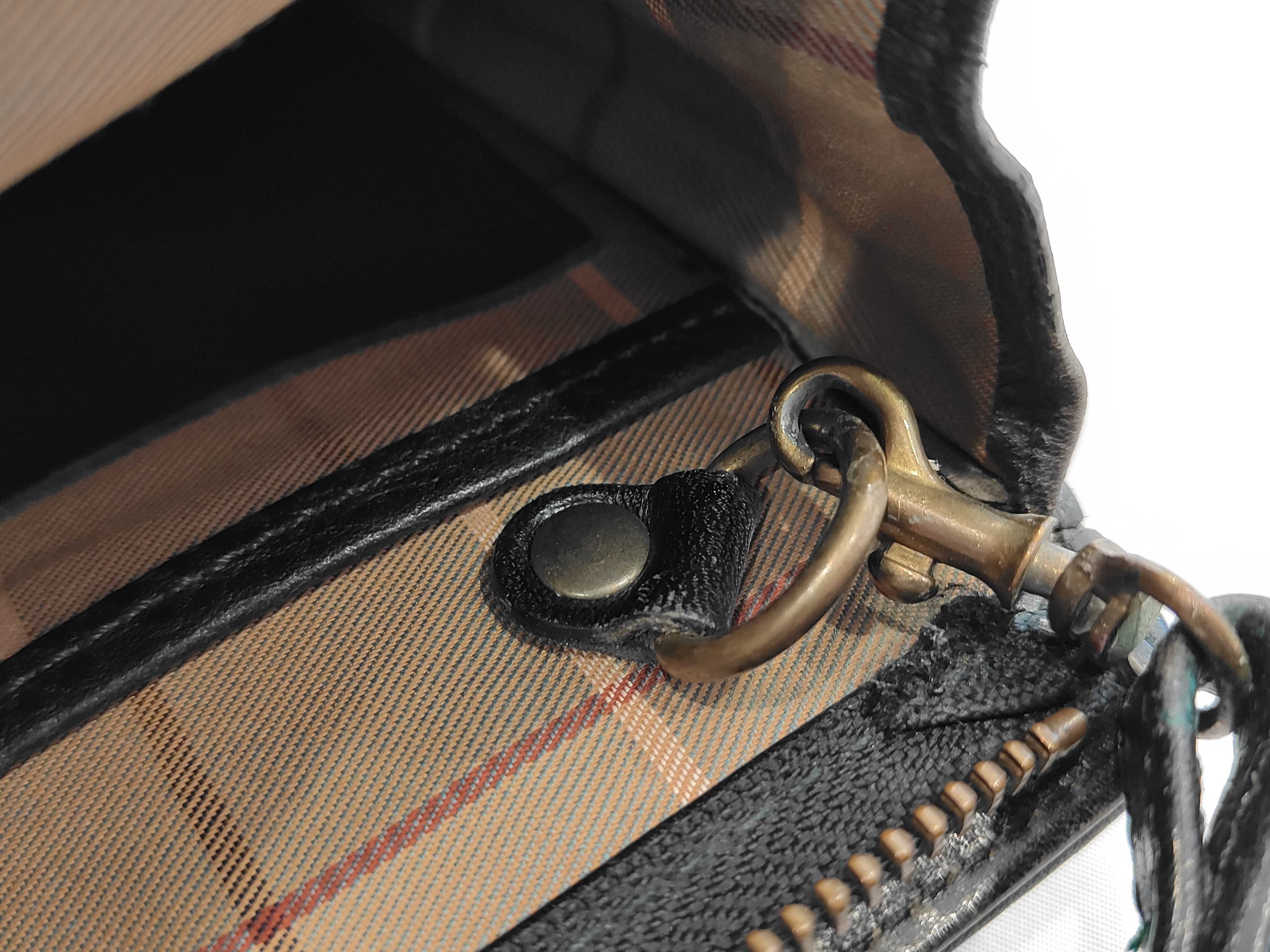 Second Bag Pouch Black Leather Nova Check Second Bag — view 14
