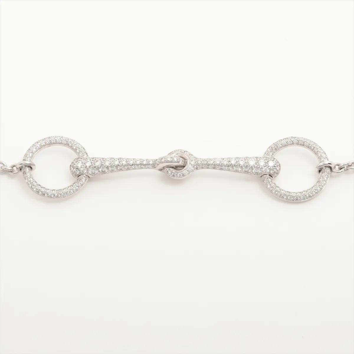 Filled d'Or Diamond Bracelet 750(WG) 8.2g 0.96 ST 16AI085083 Curette Small Bracket with Envelope Text — view 2