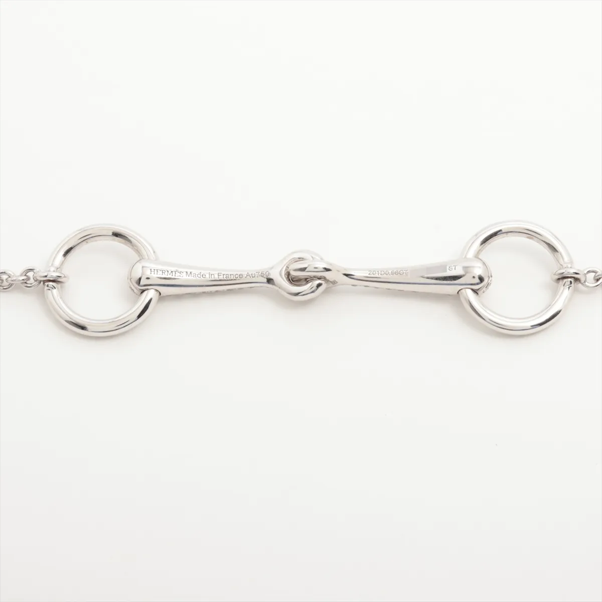 Filled d'Or Diamond Bracelet 750(WG) 8.2g 0.96 ST 16AI085083 Curette Small Bracket with Envelope Text — view 3