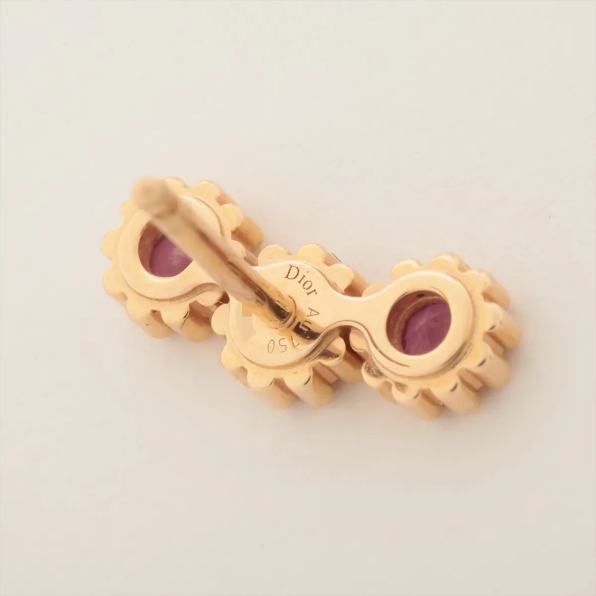 Mimi Rose Pink Sapphire Single Earring, 750 (PG), 1.0g, 192502. — view 5