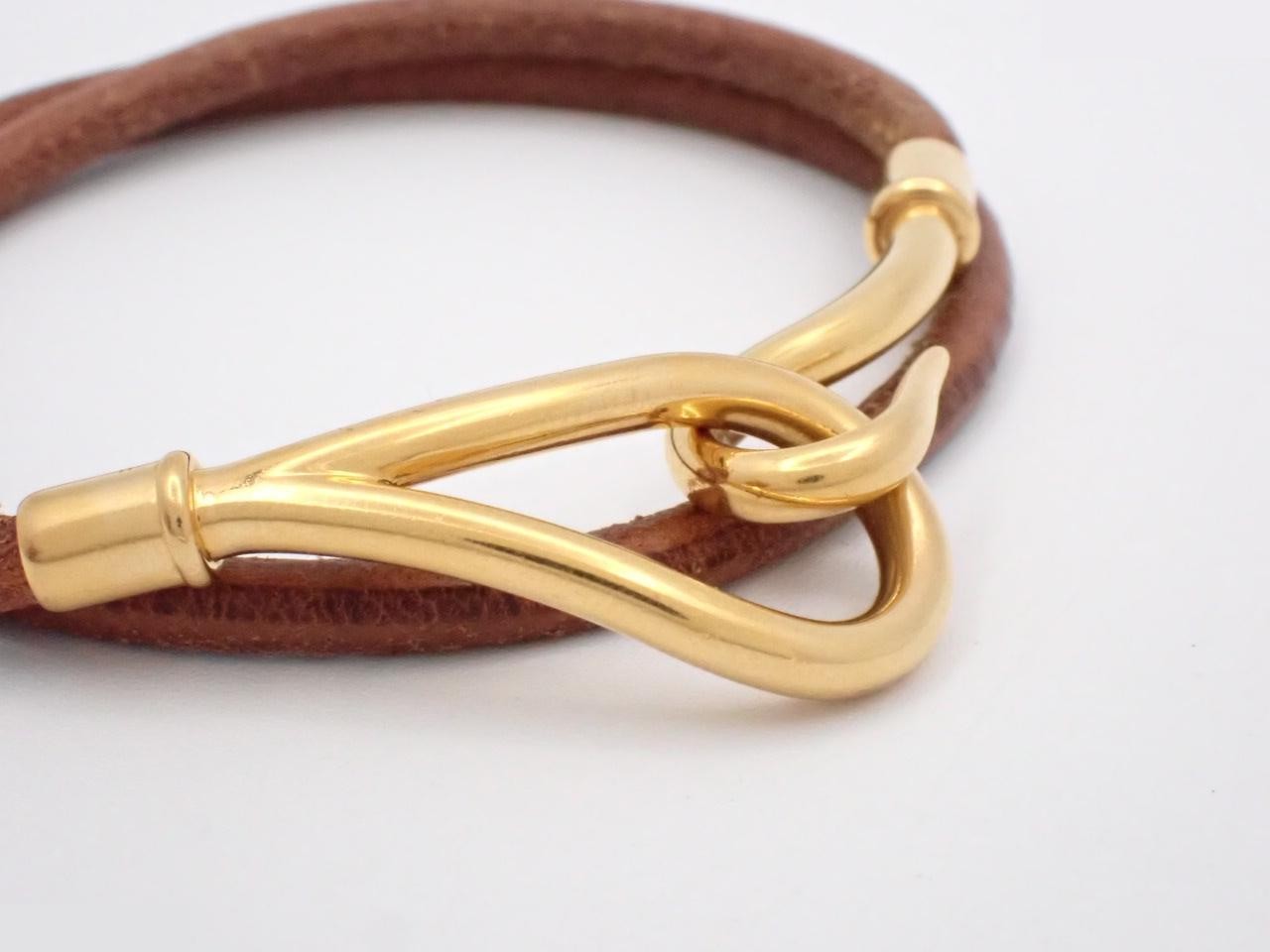 Leather Jumbo Bracelet Choker, Wrist Circumference Approx. 17cm — view 3