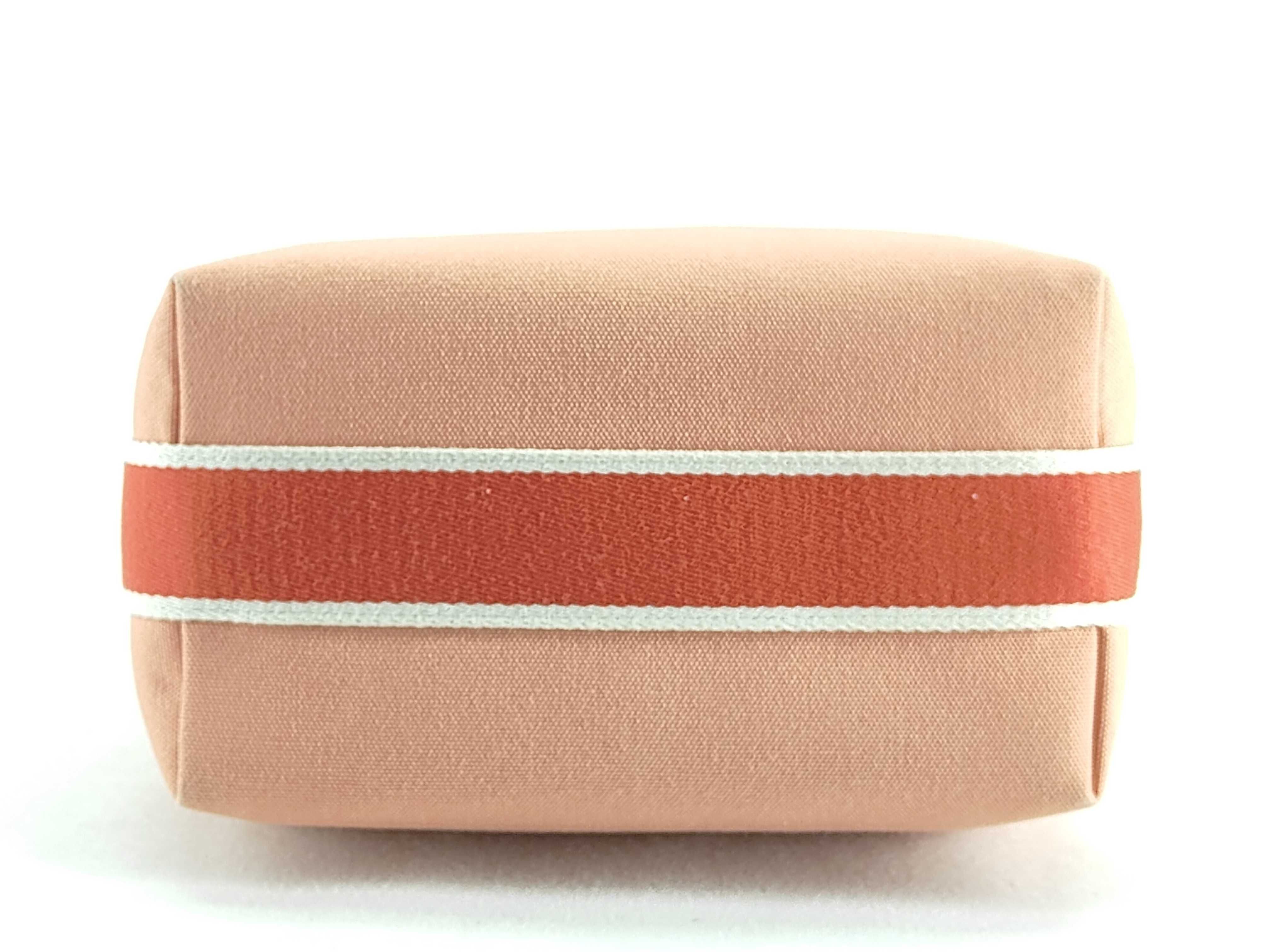 Bride à Black PM Canvas Red Silver Hardware Pouch — view 8