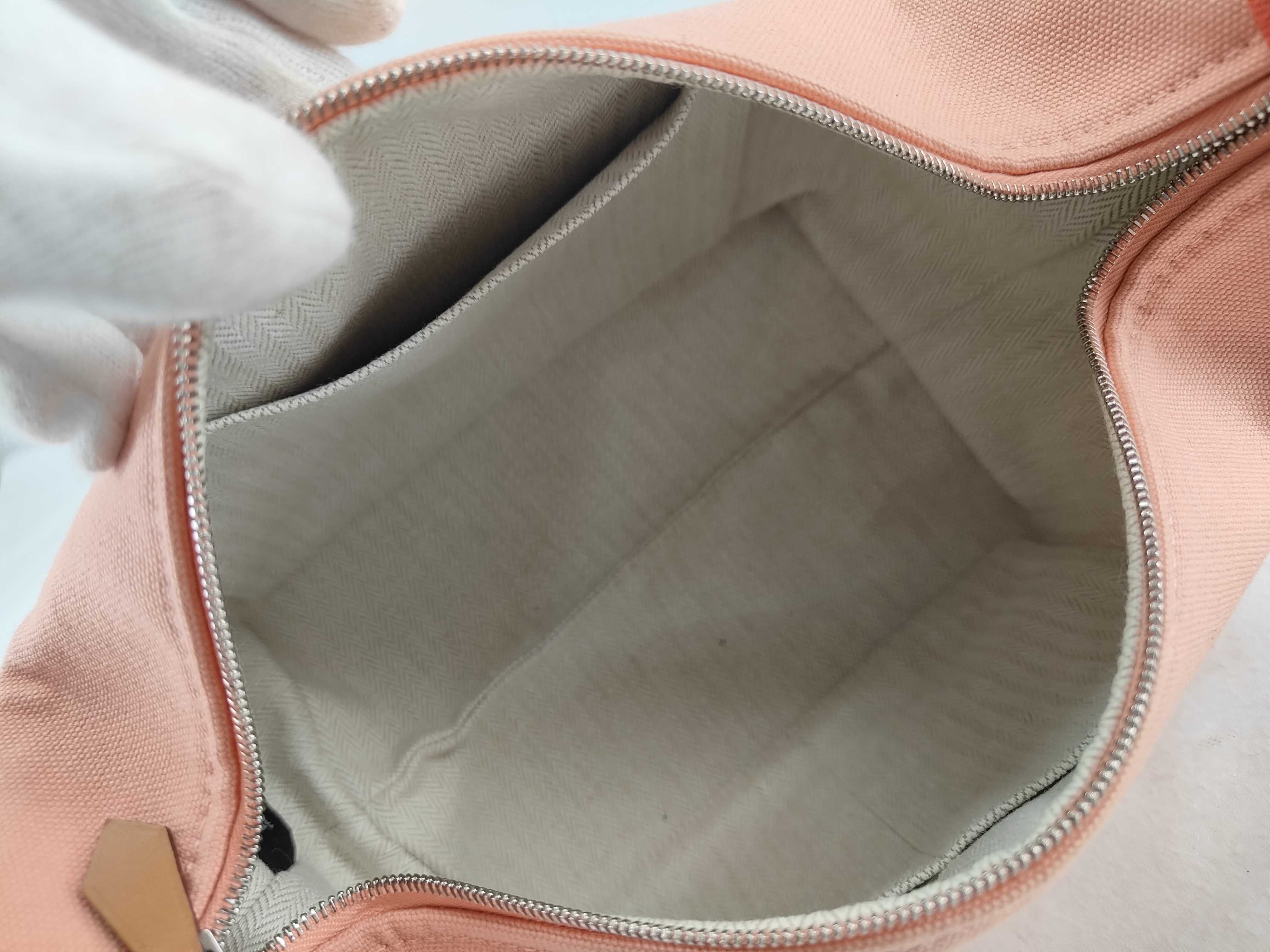 Bride à Black PM Canvas Red Silver Hardware Pouch — view 9