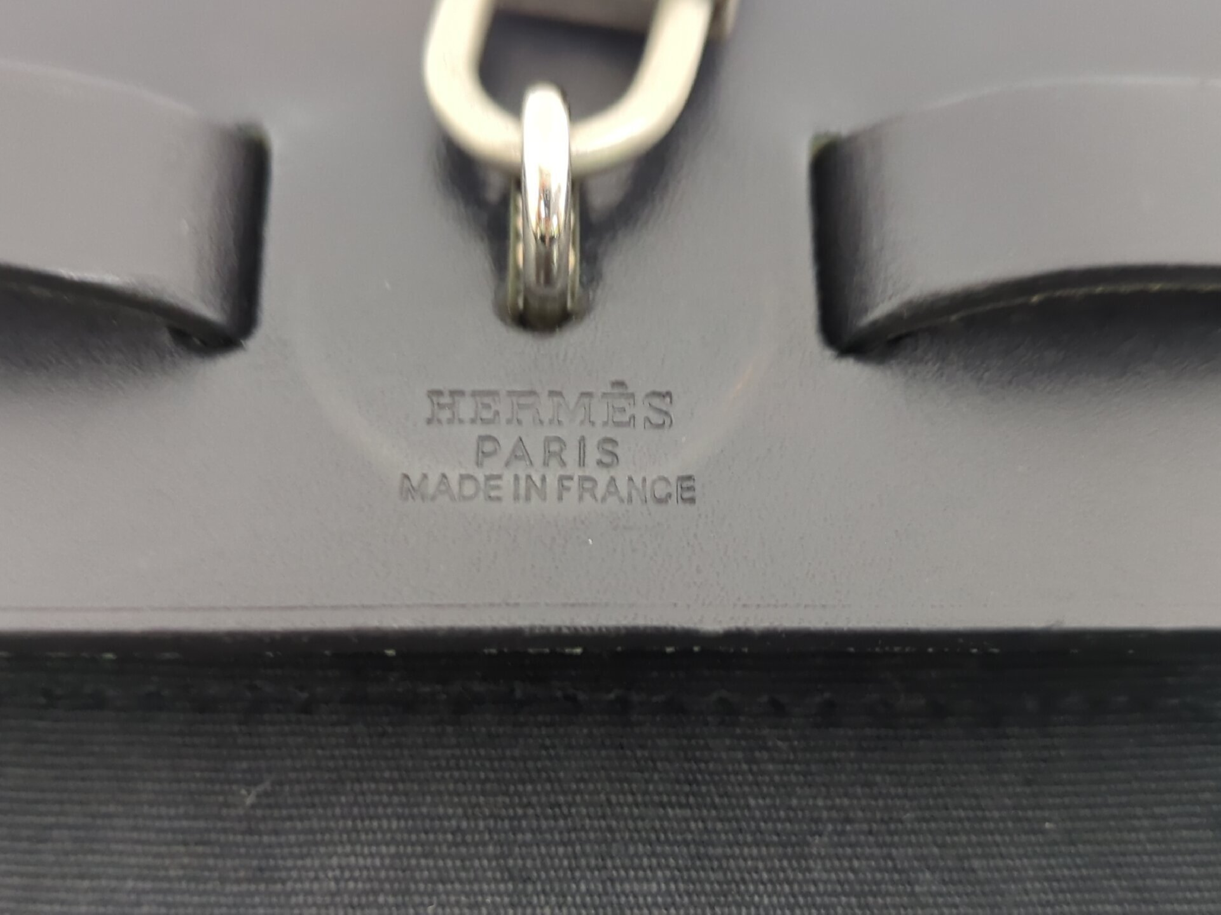 Herbag PM Toile H Black F stamp with stopper handbag — view 11