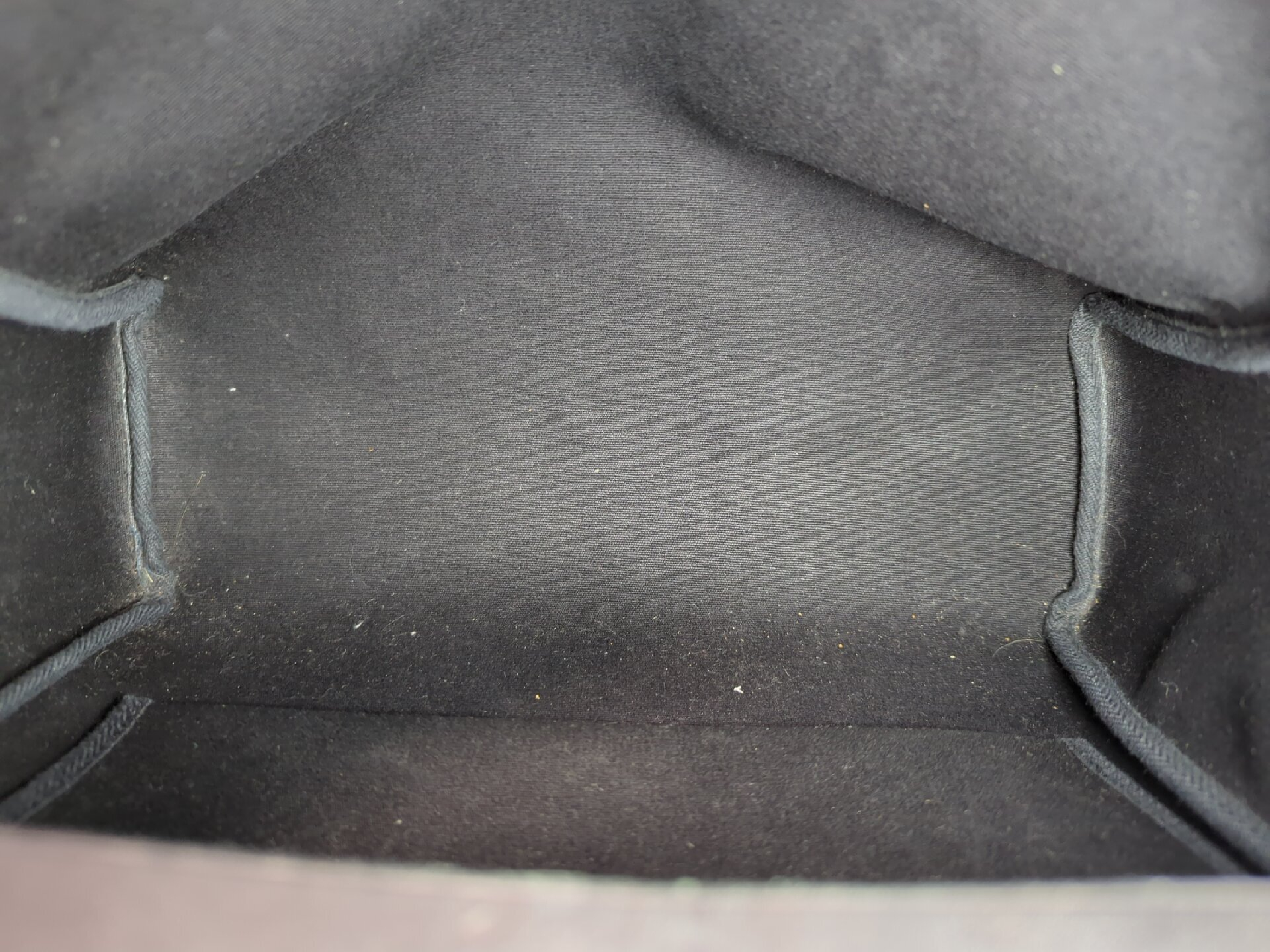 Herbag PM Toile H Black F stamp with stopper handbag — view 9
