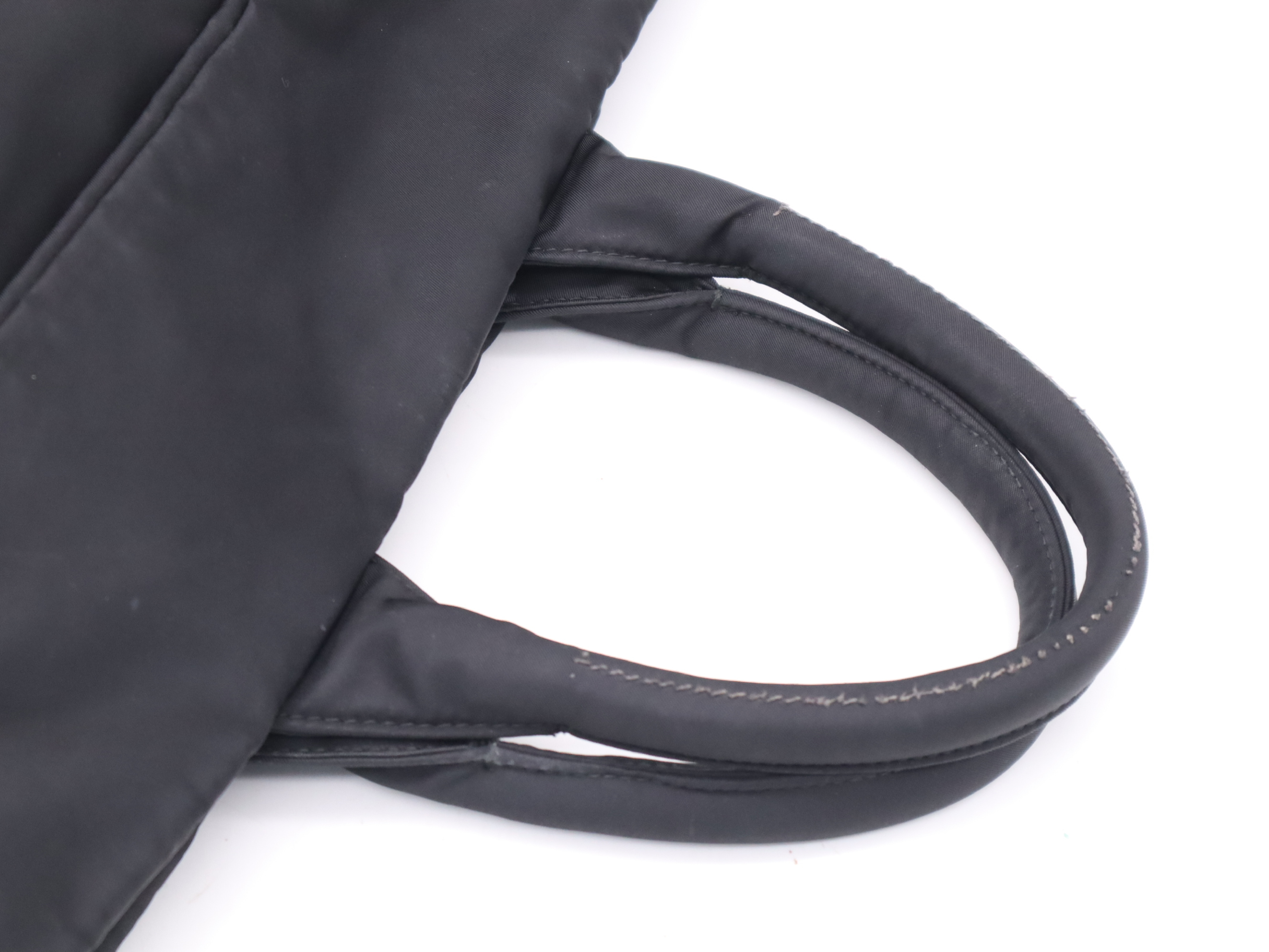 Nylon 2-Way Handbag with Shoulder Strap and Clochette — view 6