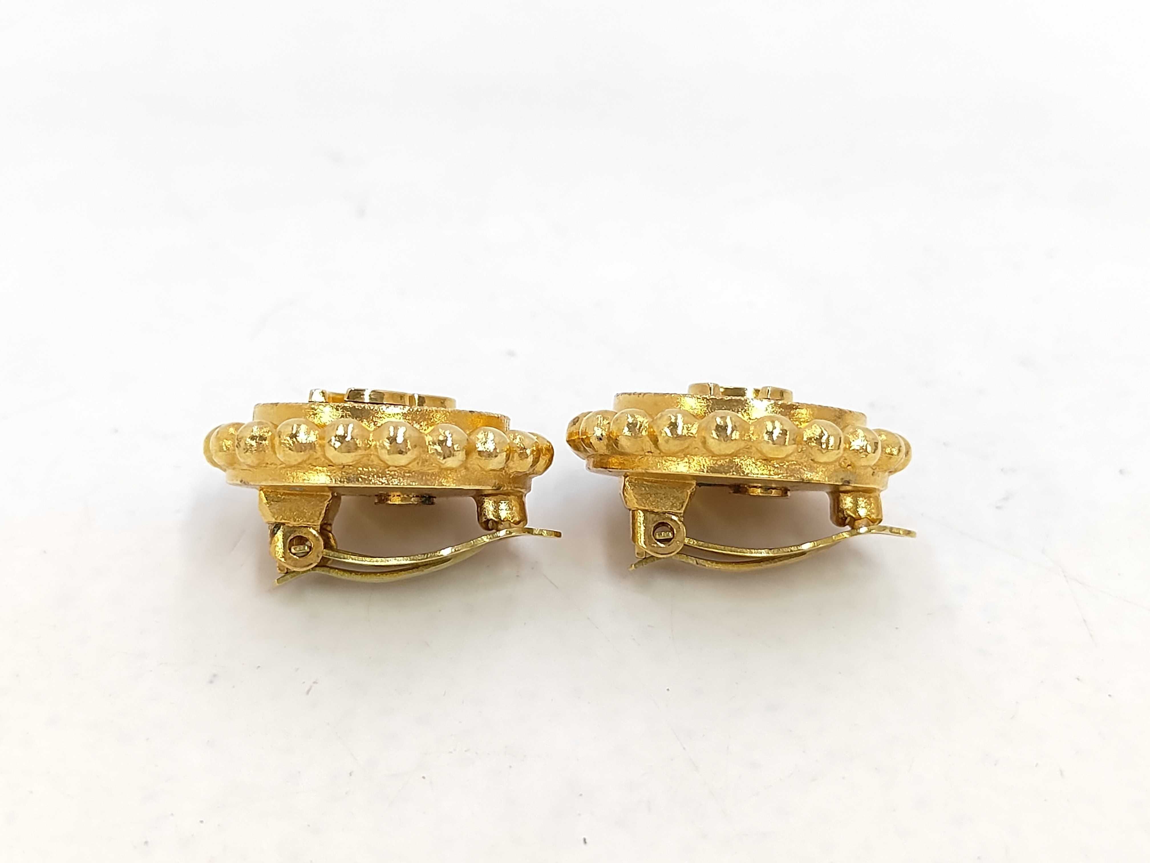 95A Earrings, Coco Mark Round Earrings — view 2