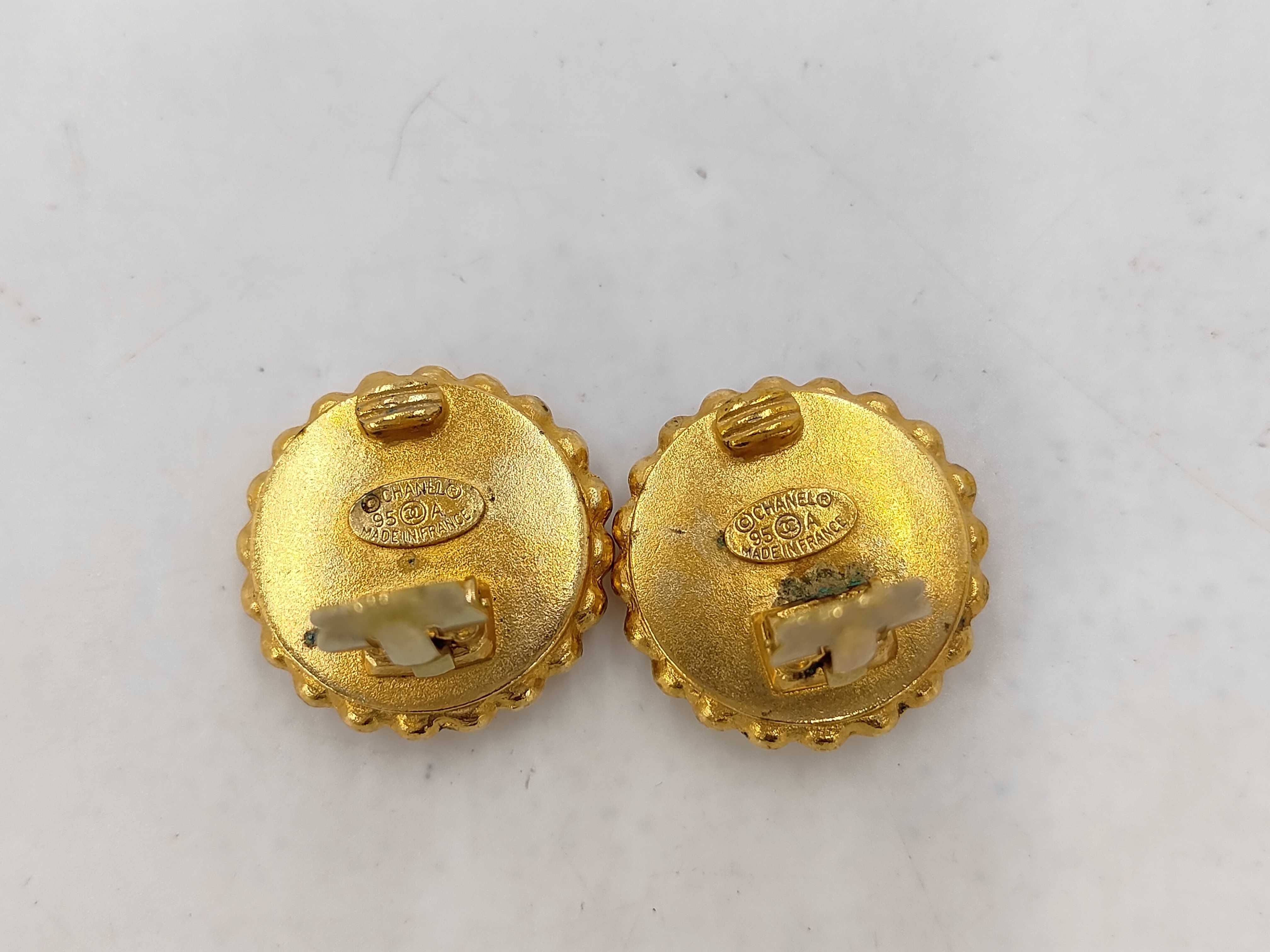95A Earrings, Coco Mark Round Earrings — view 3