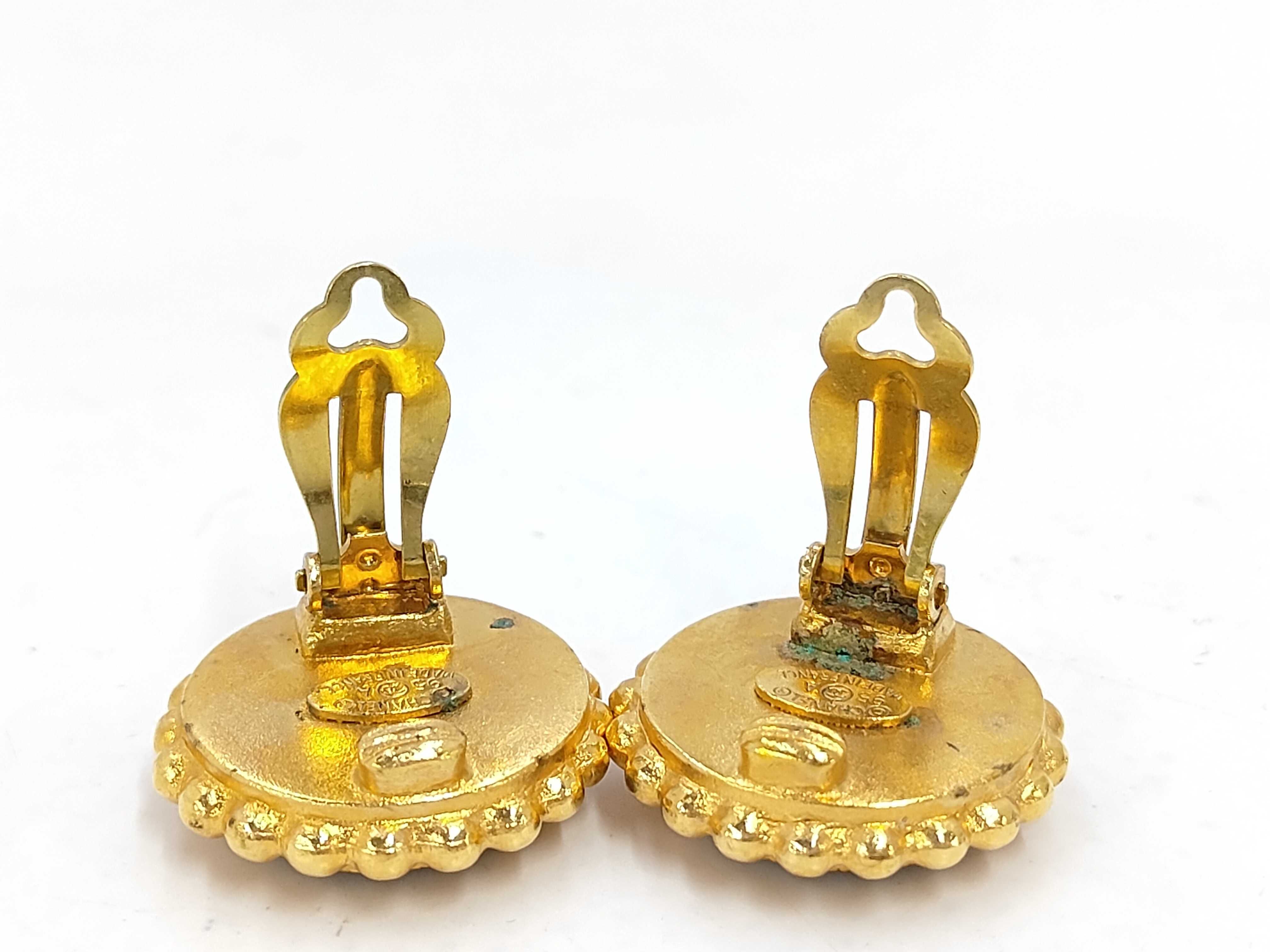 95A Earrings, Coco Mark Round Earrings — view 5