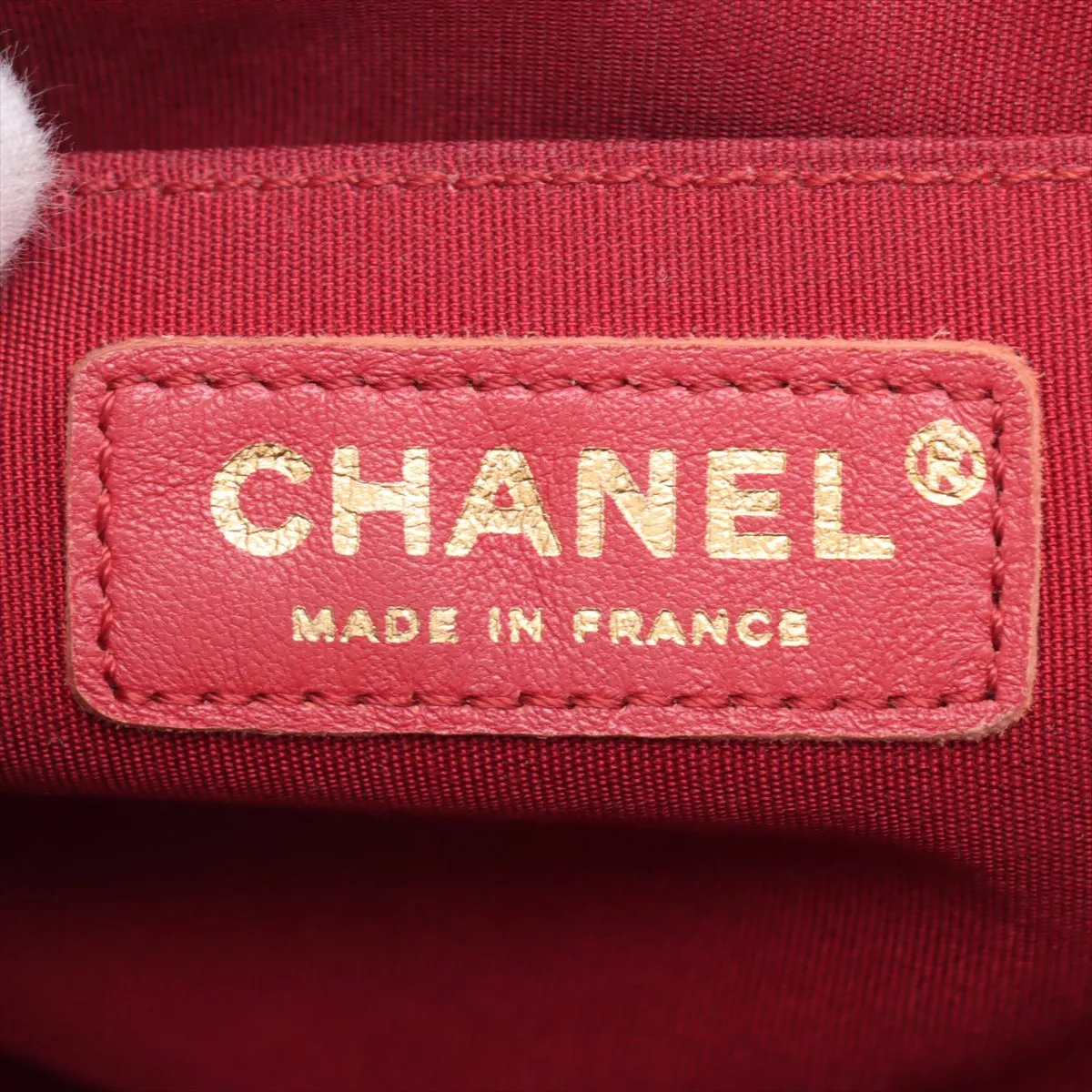 Boy Chanel 25 Lambskin Chain Shoulder Bag Red x Black Gold Hardware 23338810 23rd Series A67086 — view 9