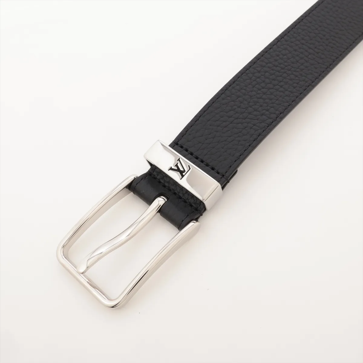 M8202 Belt Pont Neuf 35MM JJ0286 Belt 100 Metal x Leather Black — view 2
