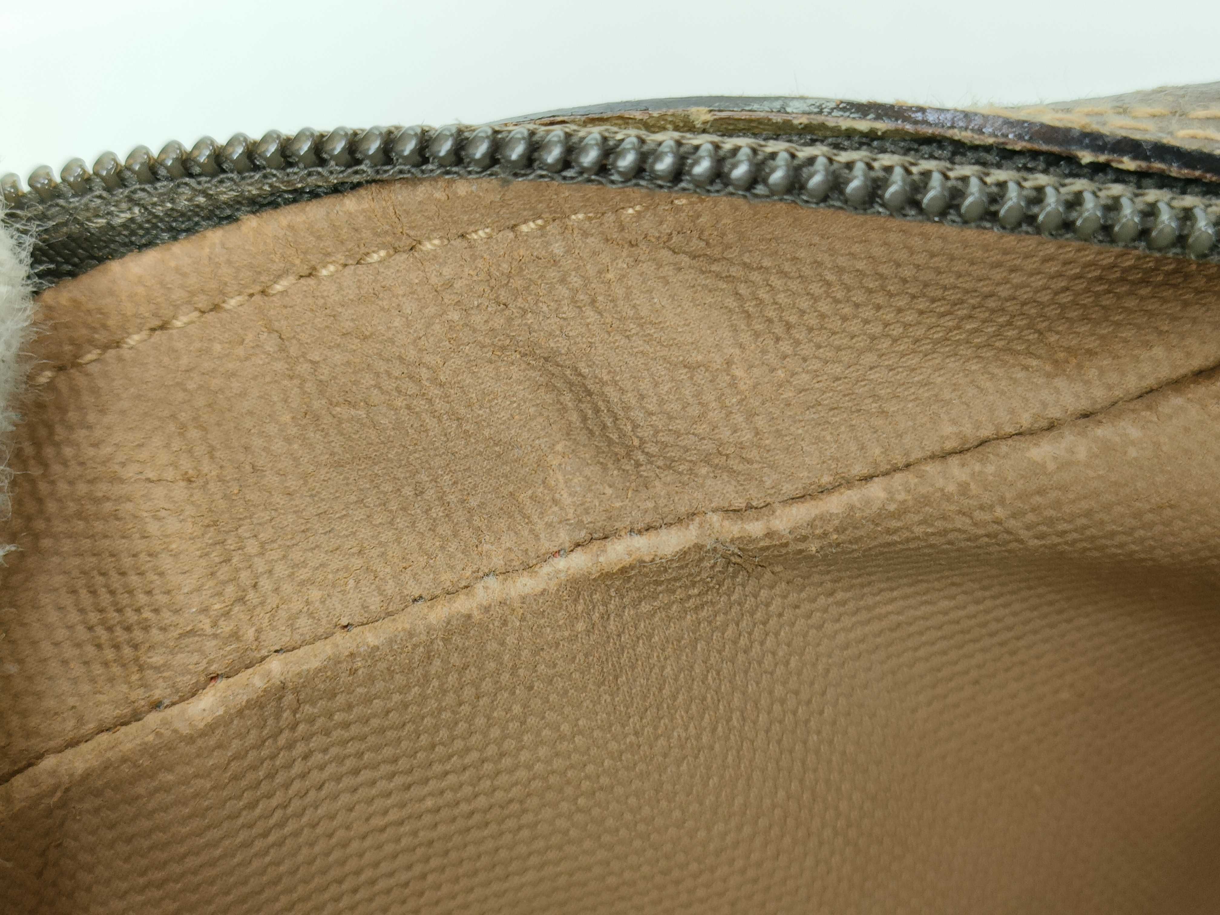 Old Gucci Sherry Line GG Pattern PVC x Leather Shoulder Bag Handbag — view 15