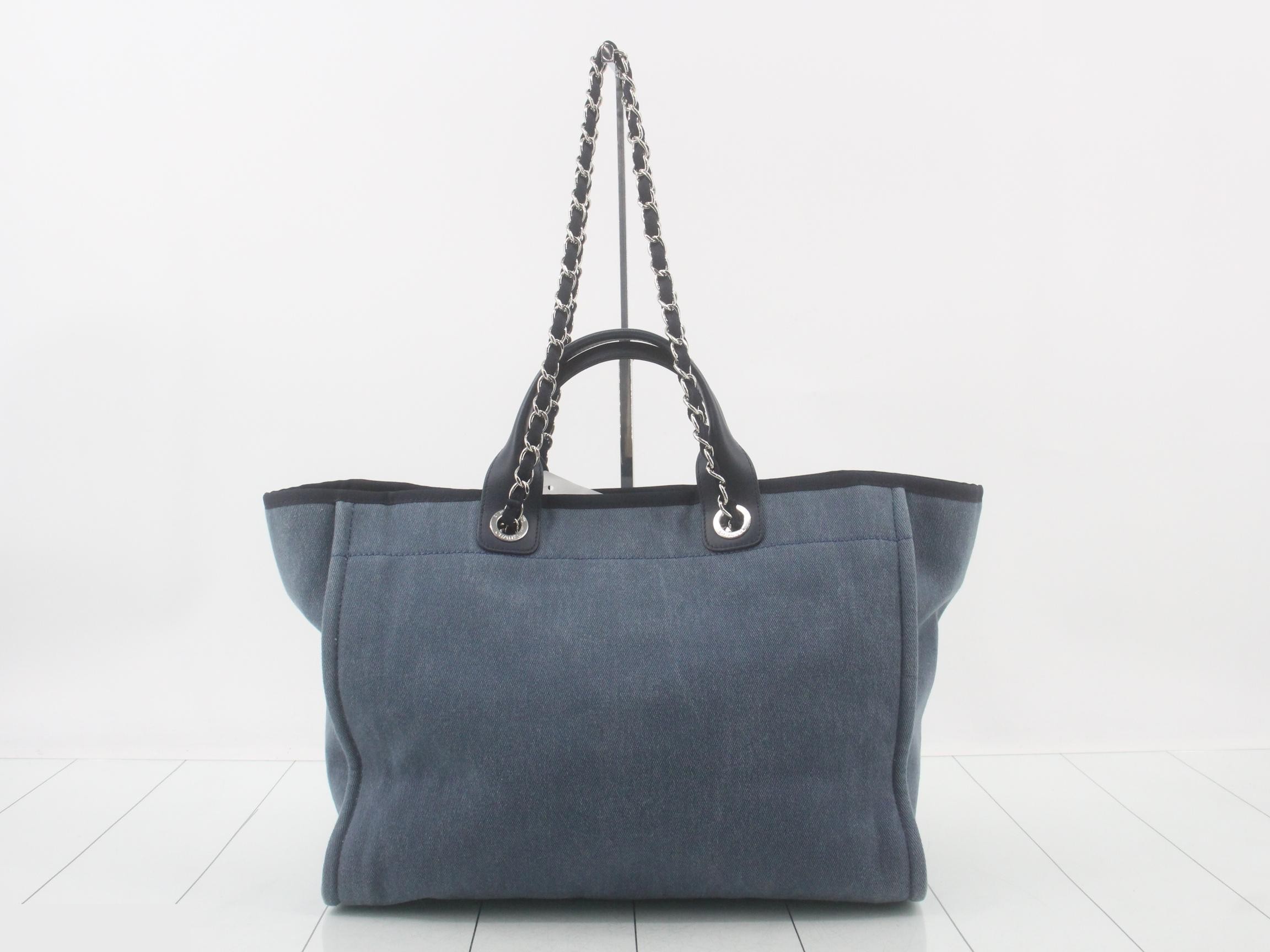 2-way Deauville GM Blue Denim Shoulder Bag — view 2