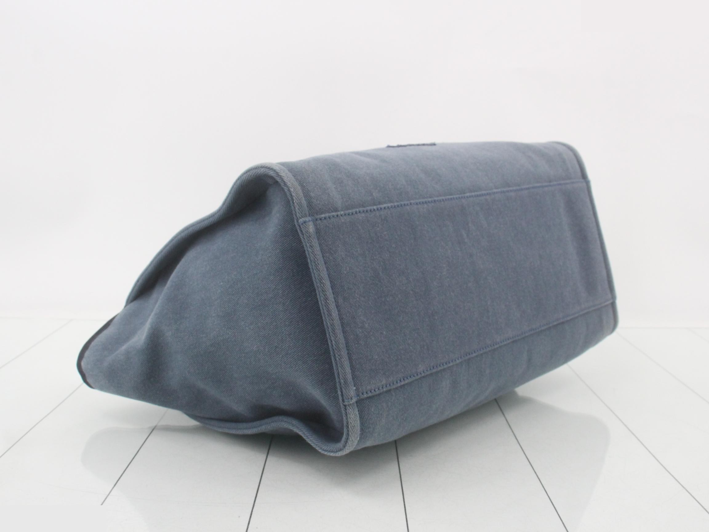 2-way Deauville GM Blue Denim Shoulder Bag — view 5