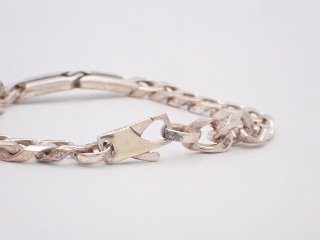 Silver bracelet, 925 sterling silver, 24.5g, wrist circumference approximately 19cm — view 3