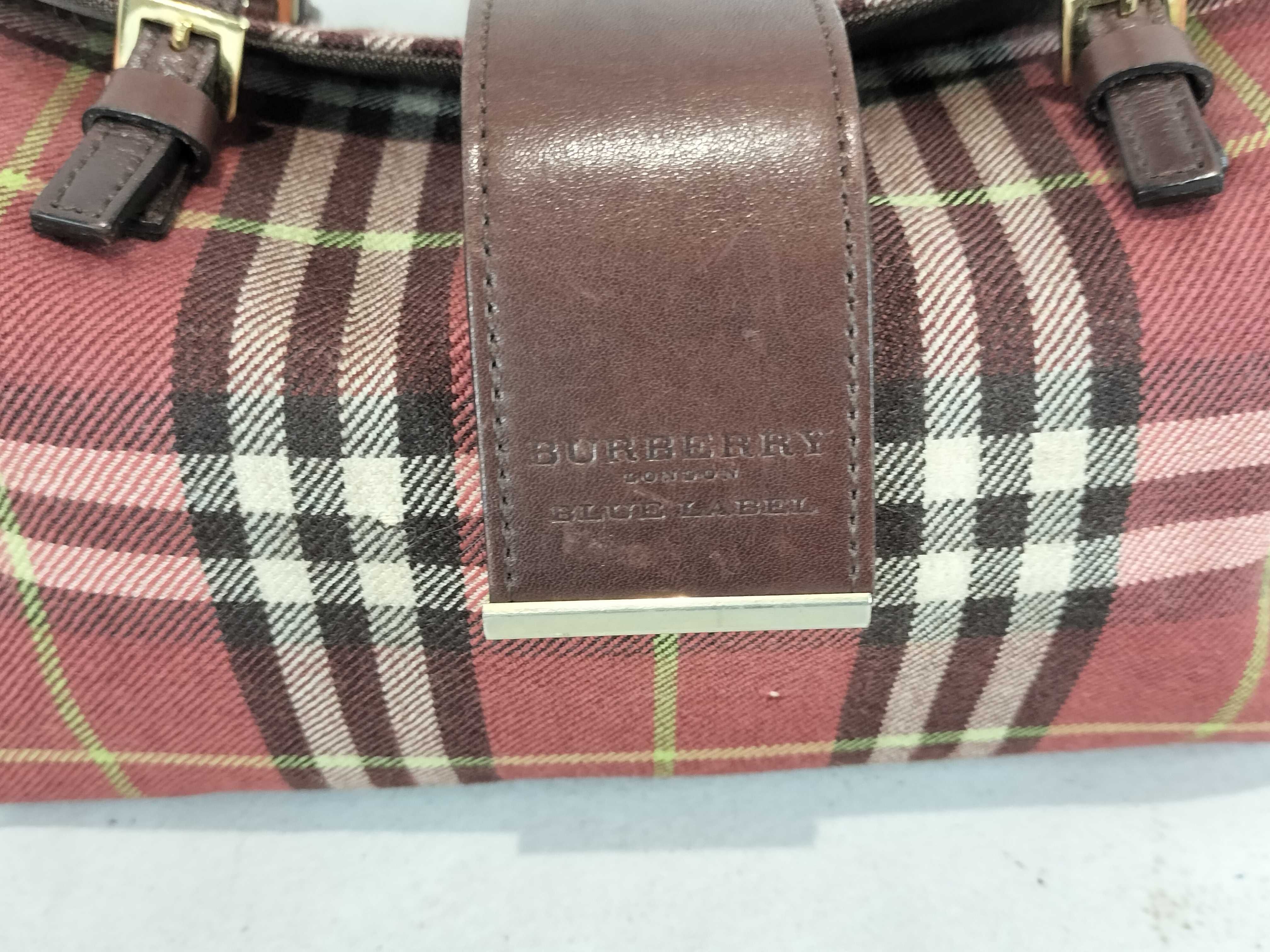 Mini Boston Bag, Checkered Pattern Handbag — view 2