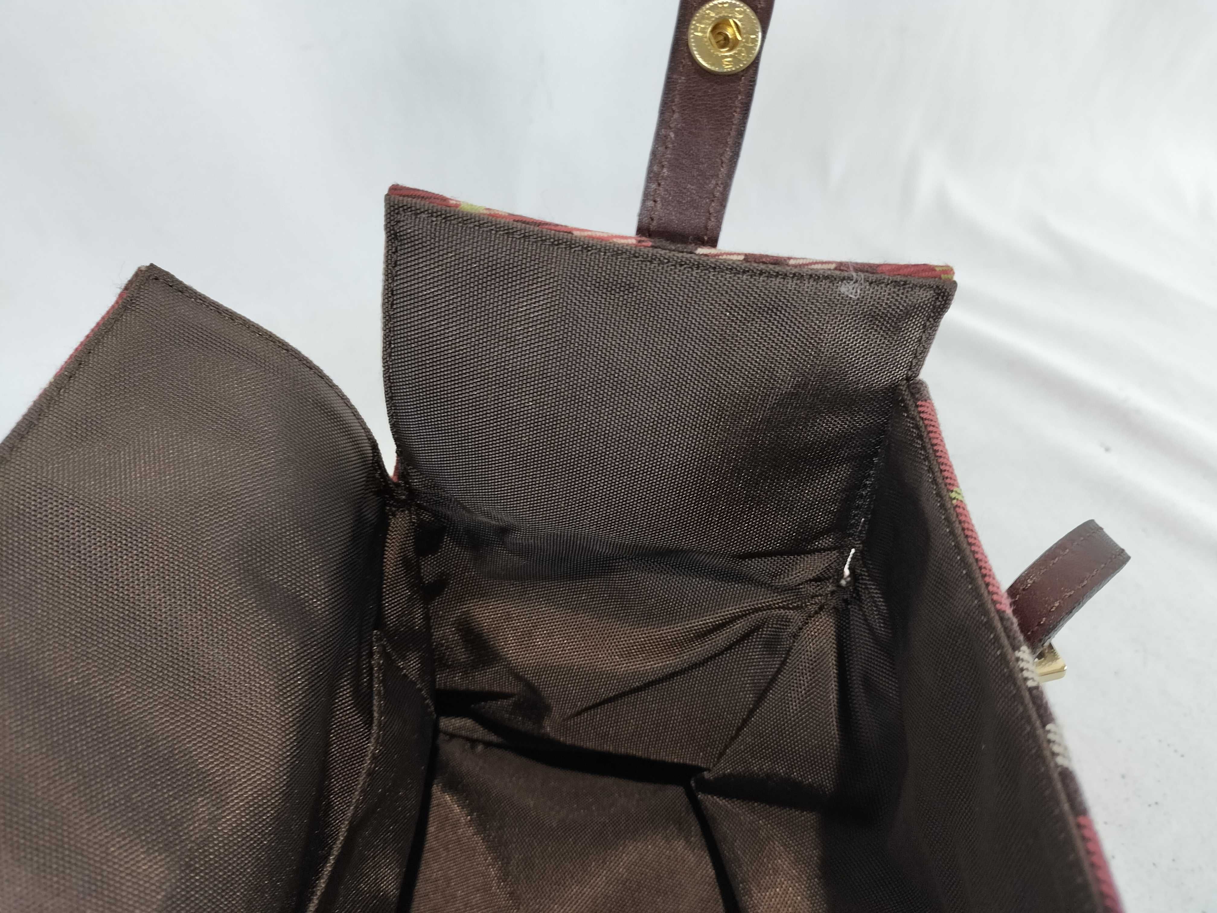 Mini Boston Bag, Checkered Pattern Handbag — view 11