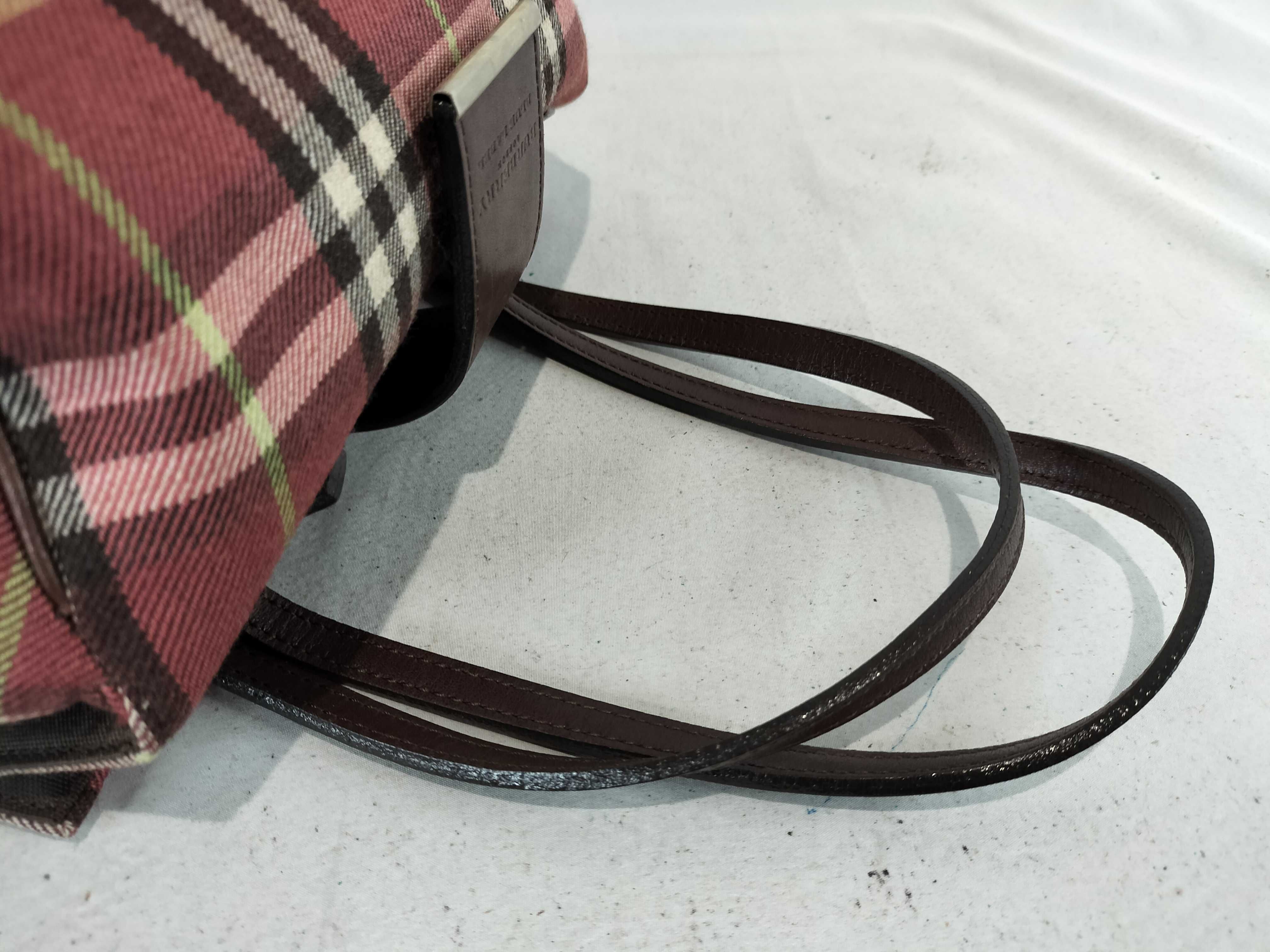 Mini Boston Bag, Checkered Pattern Handbag — view 4