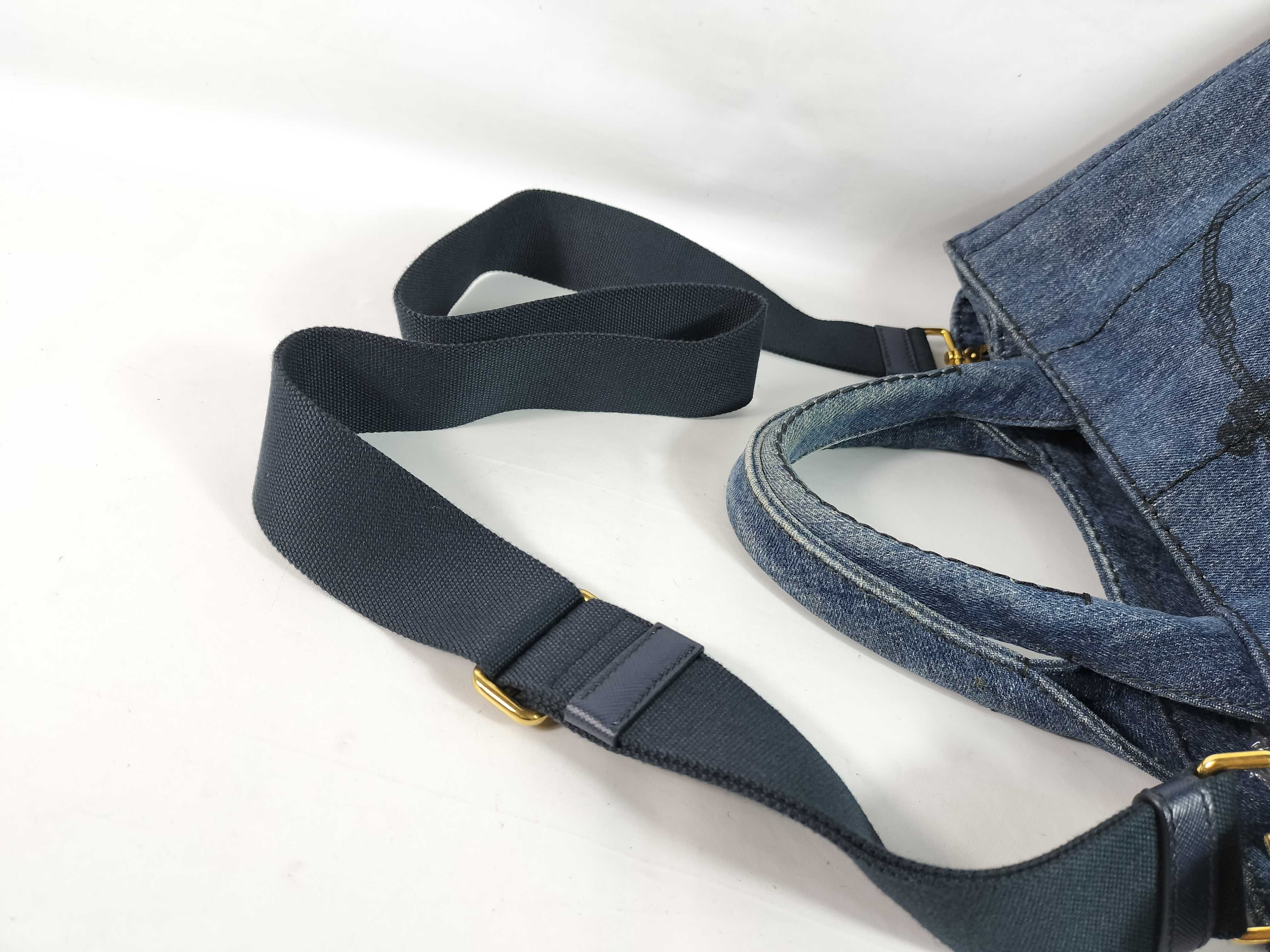 2-Way Tote Bag, Blue, with Bag (for strap) — view 3