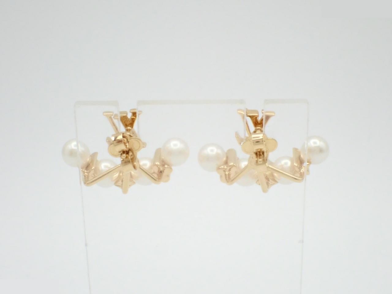 Mini Gram Pearl Earrings — view 2