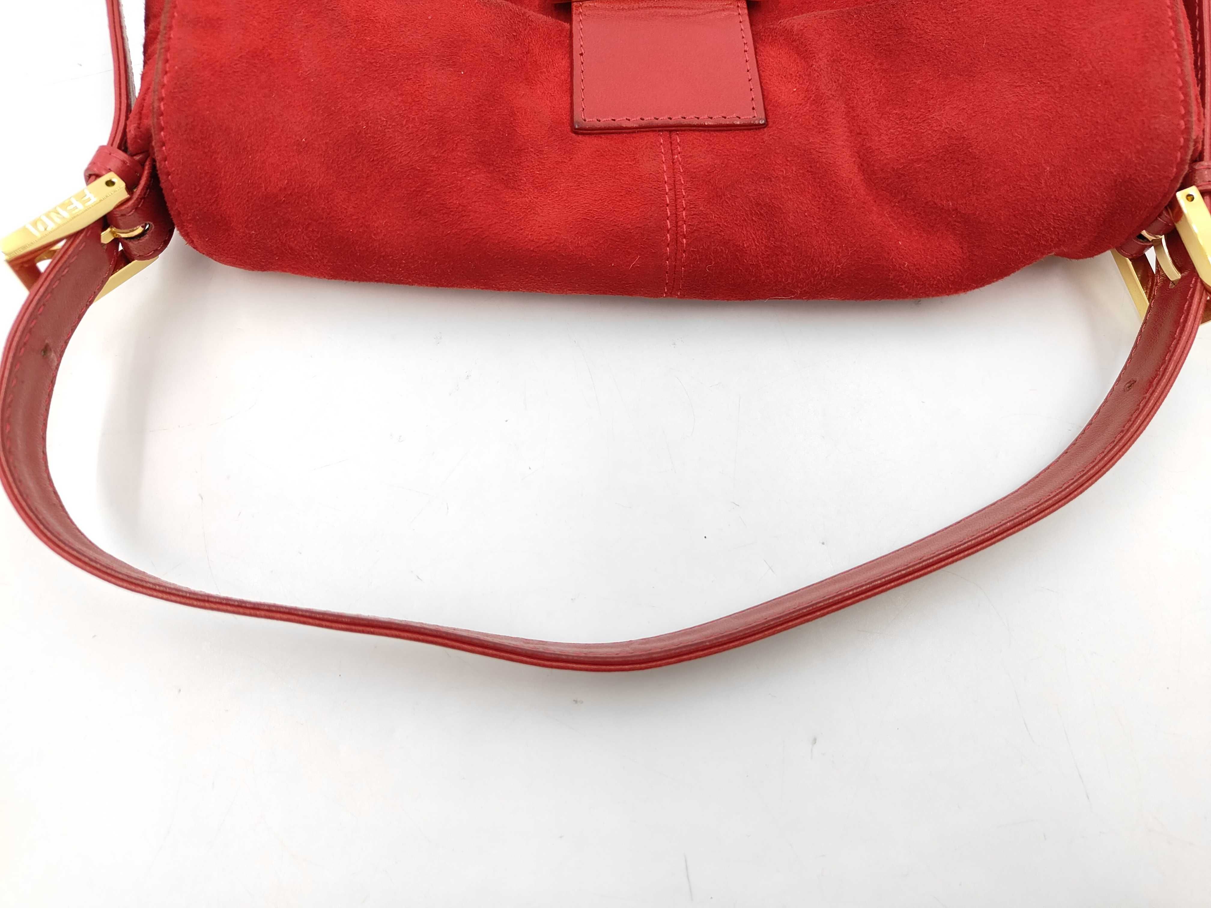 Bucket Suede Red Handbag — view 3