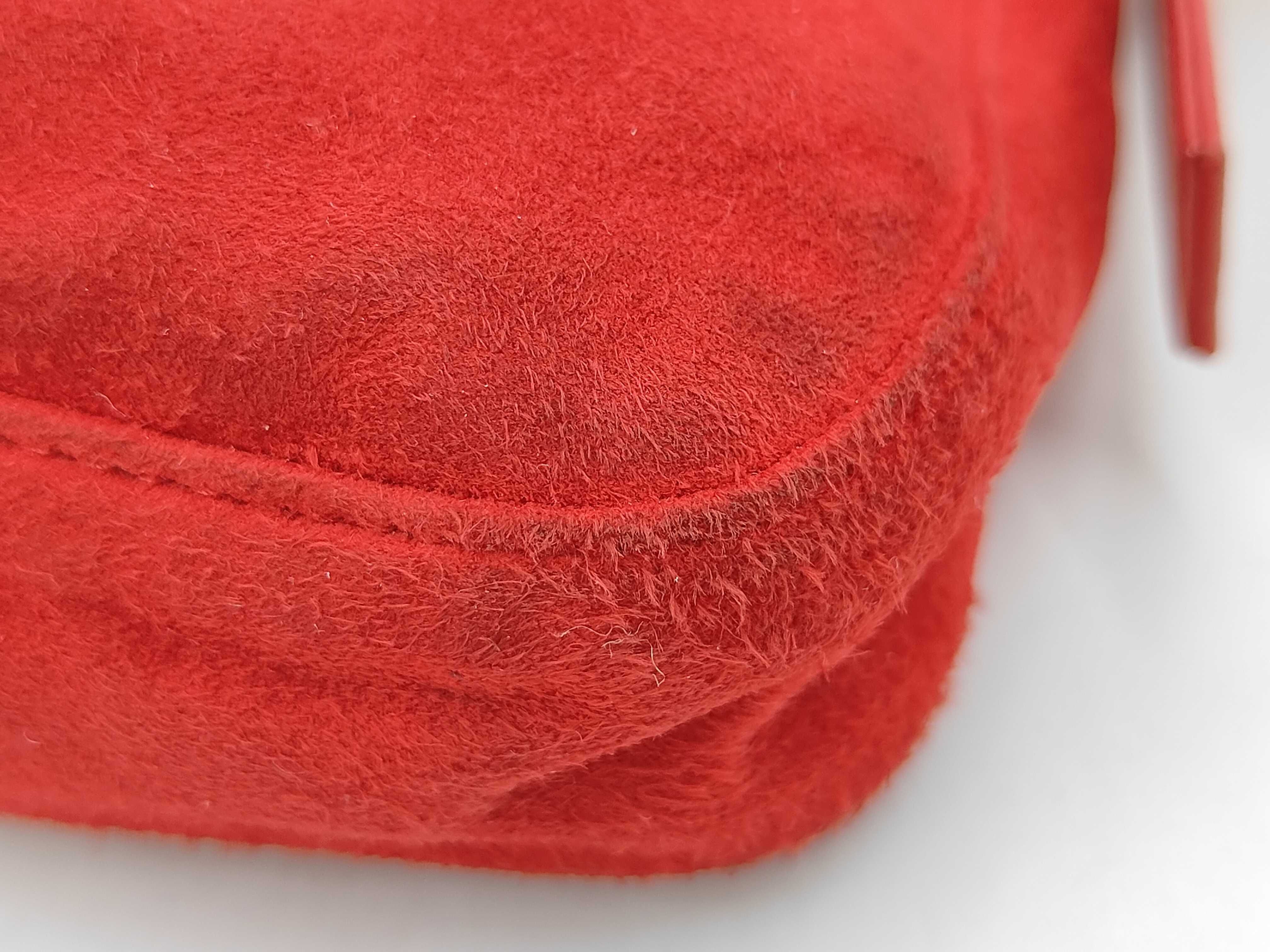 Bucket Suede Red Handbag — view 6