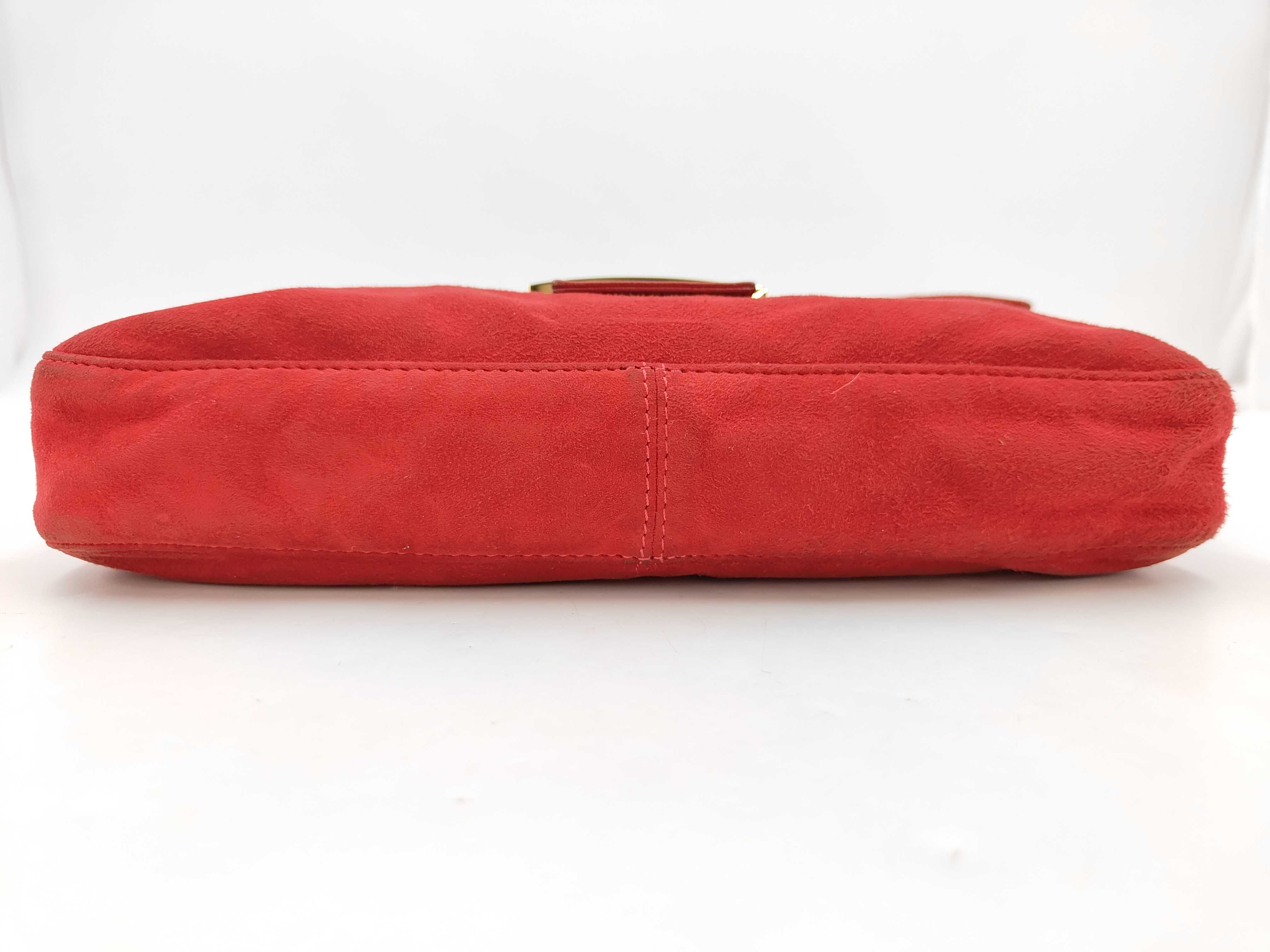 Bucket Suede Red Handbag — view 7
