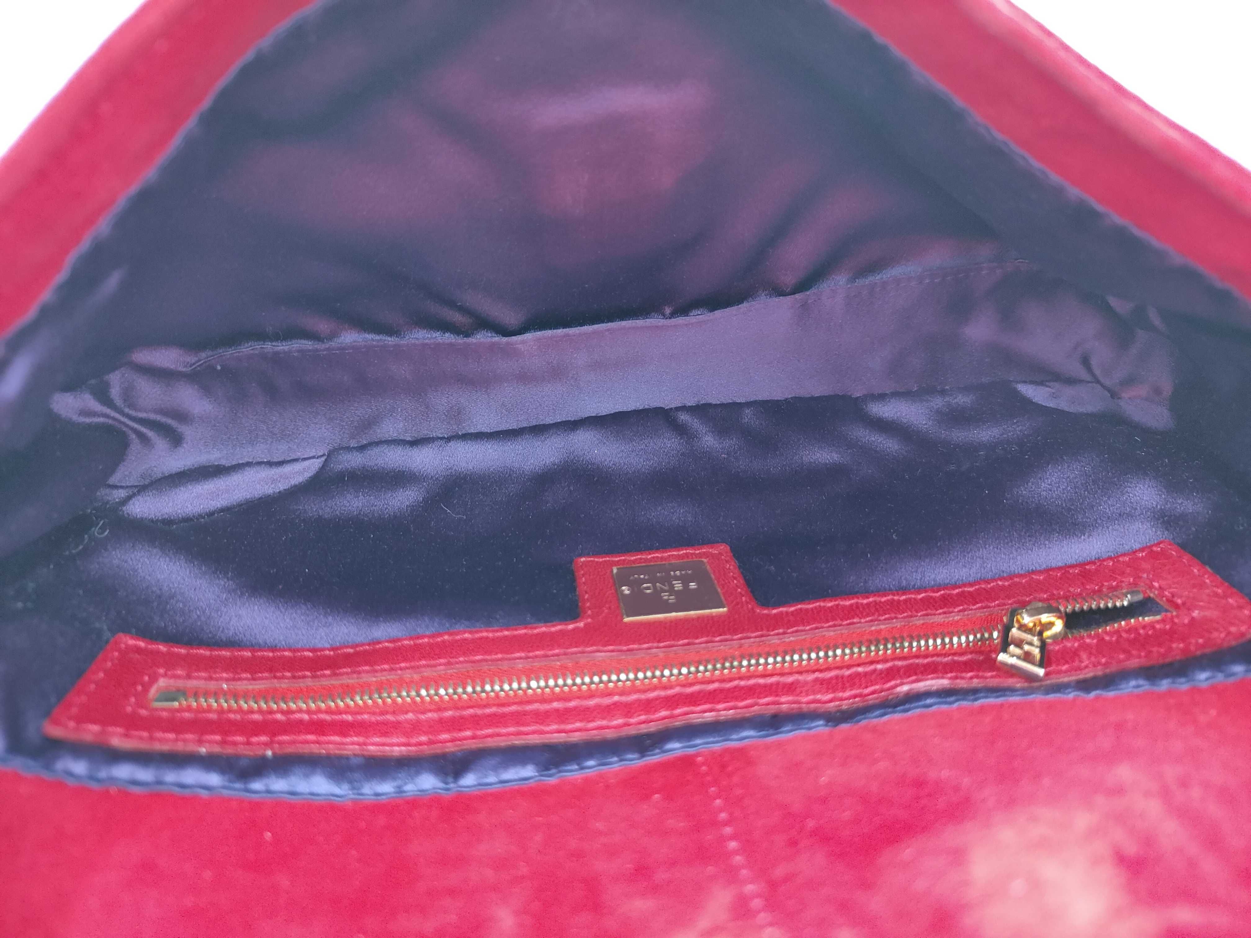 Bucket Suede Red Handbag — view 9