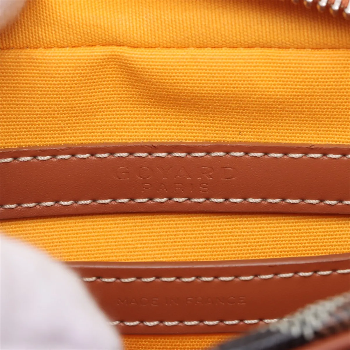 Cup Veil PVC x Leather Shoulder Bag Black x Brown — view 9