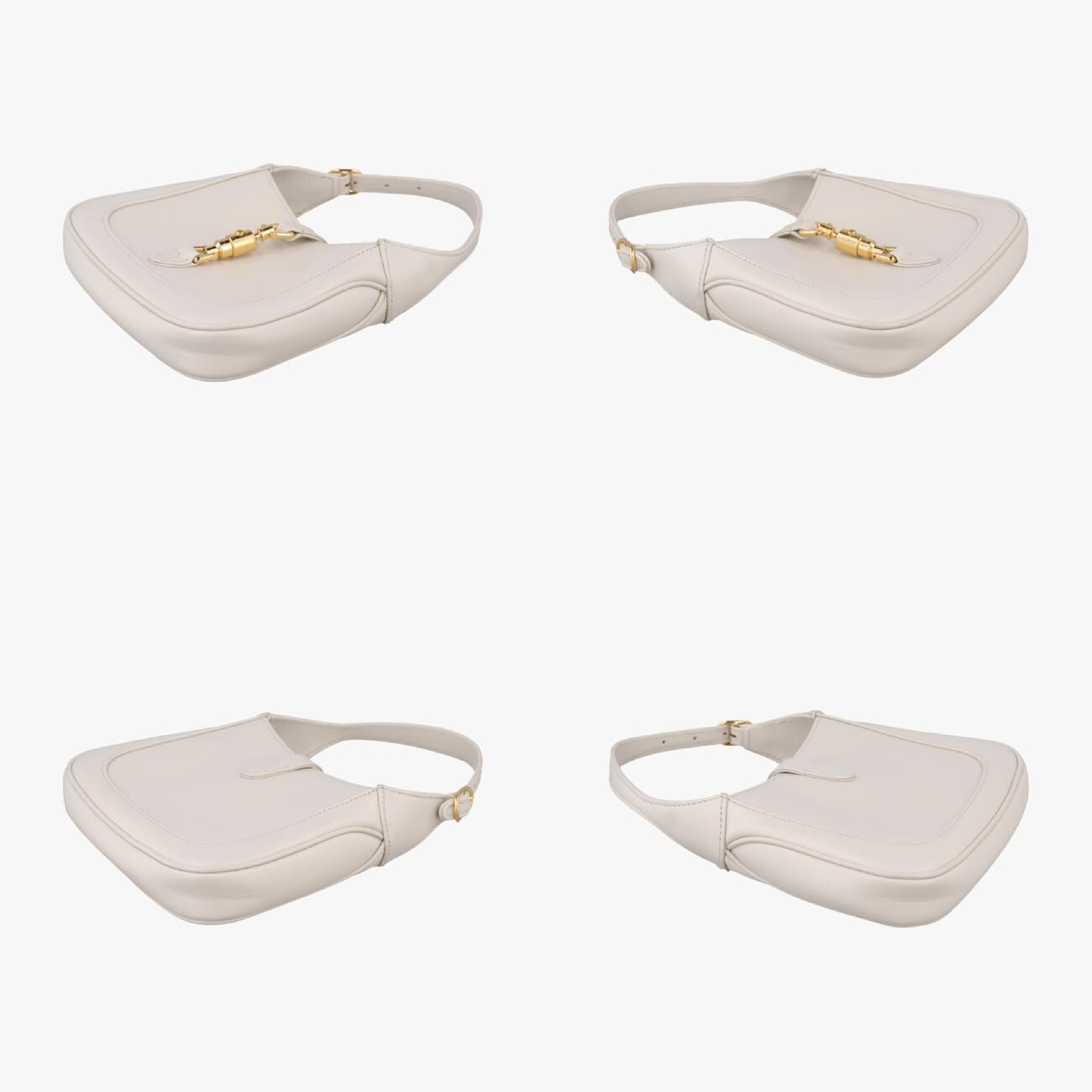 Jackie 1961 White Leather Handbag 637091 B034073590 — view 4