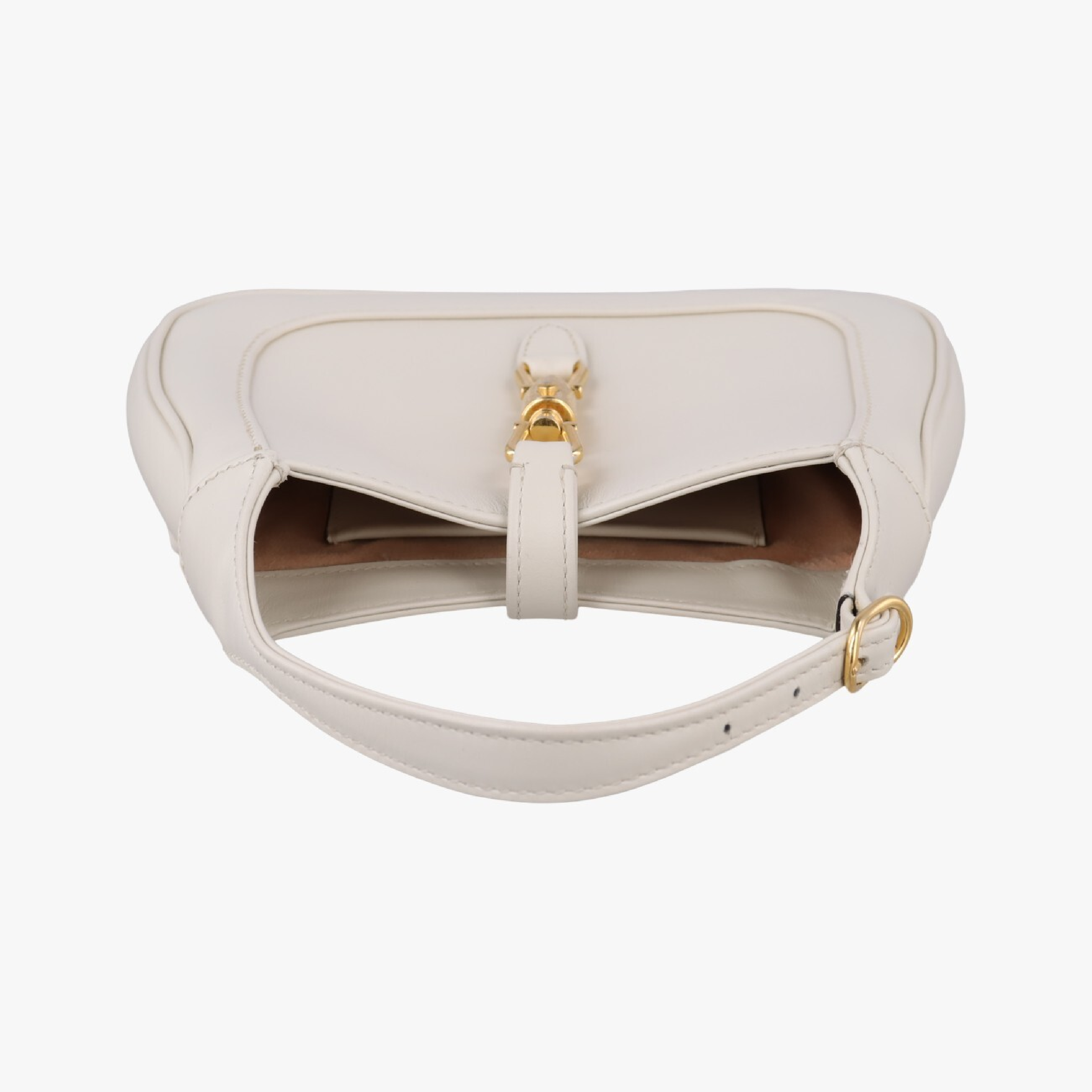 Jackie 1961 White Leather Handbag 637091 B034073590 — view 5