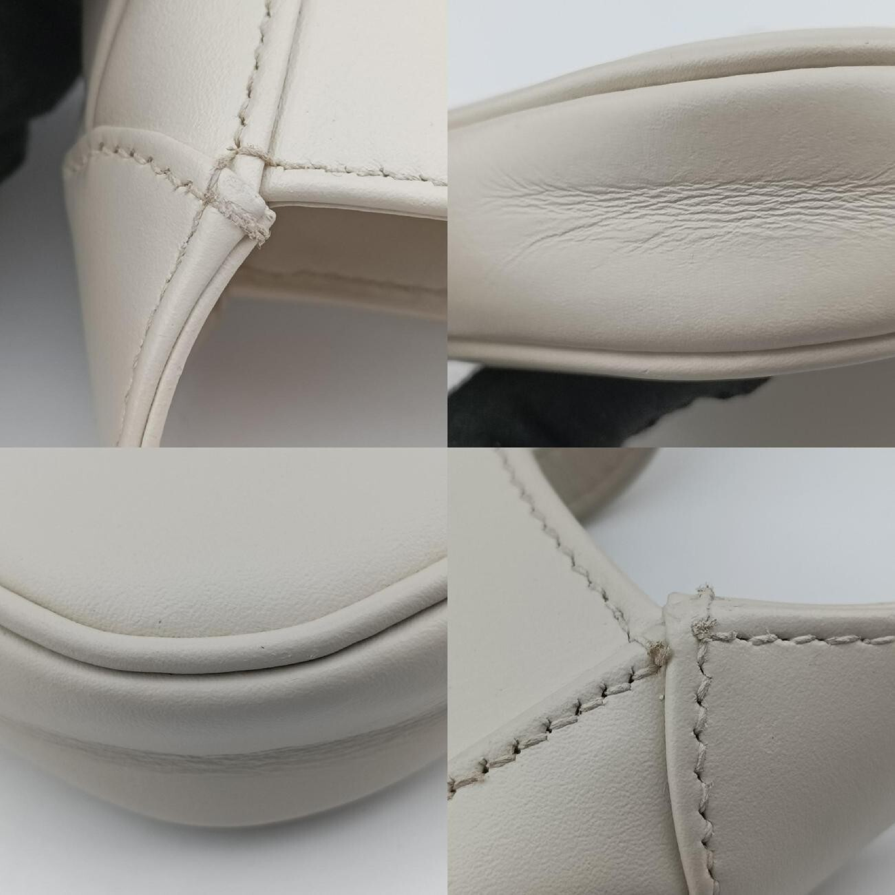 Jackie 1961 White Leather Handbag 637091 B034073590 — view 10