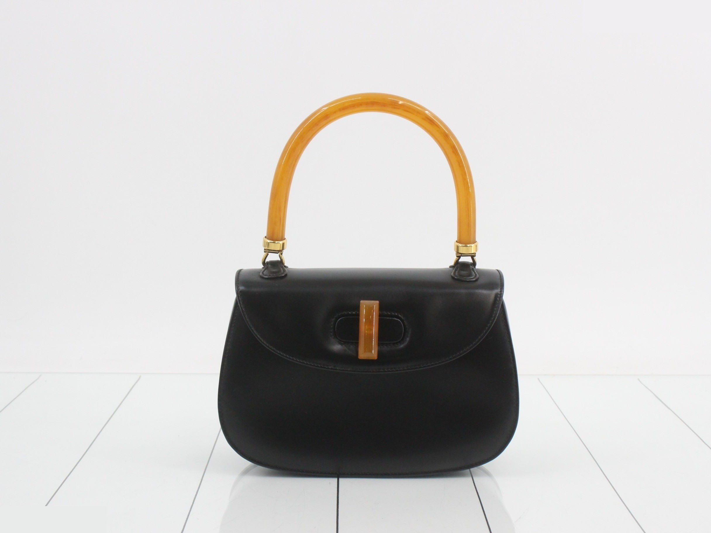 Tortoiseshell handbag, calf leather