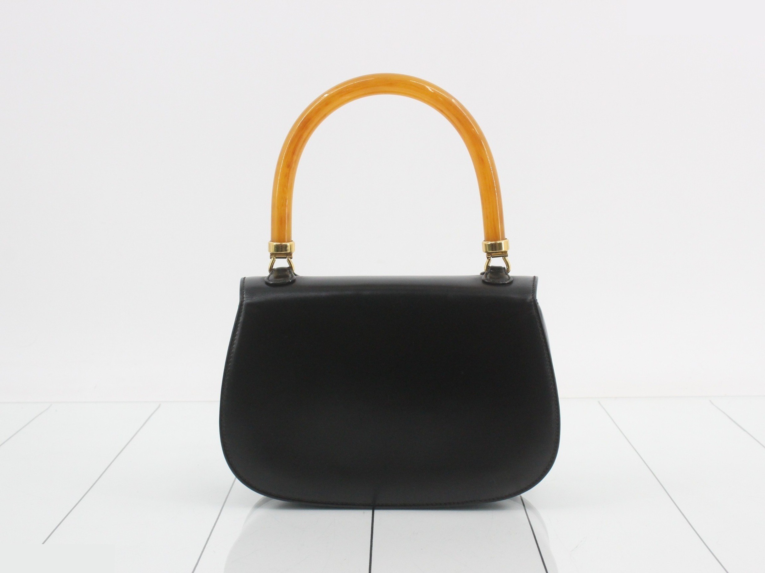 Tortoiseshell handbag, calf leather — view 2