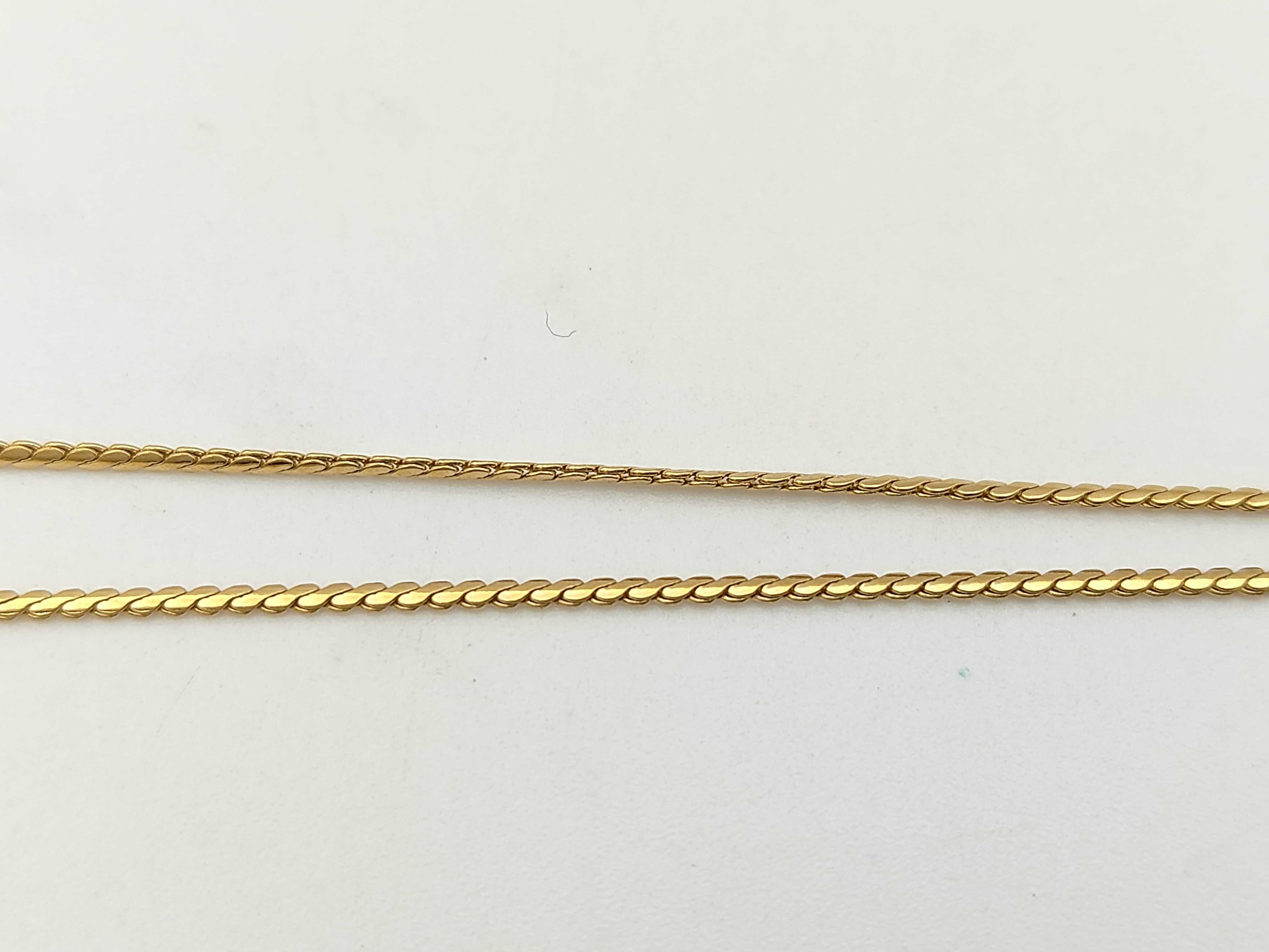 CD Logo Rhinestone Gold Necklace — view 7