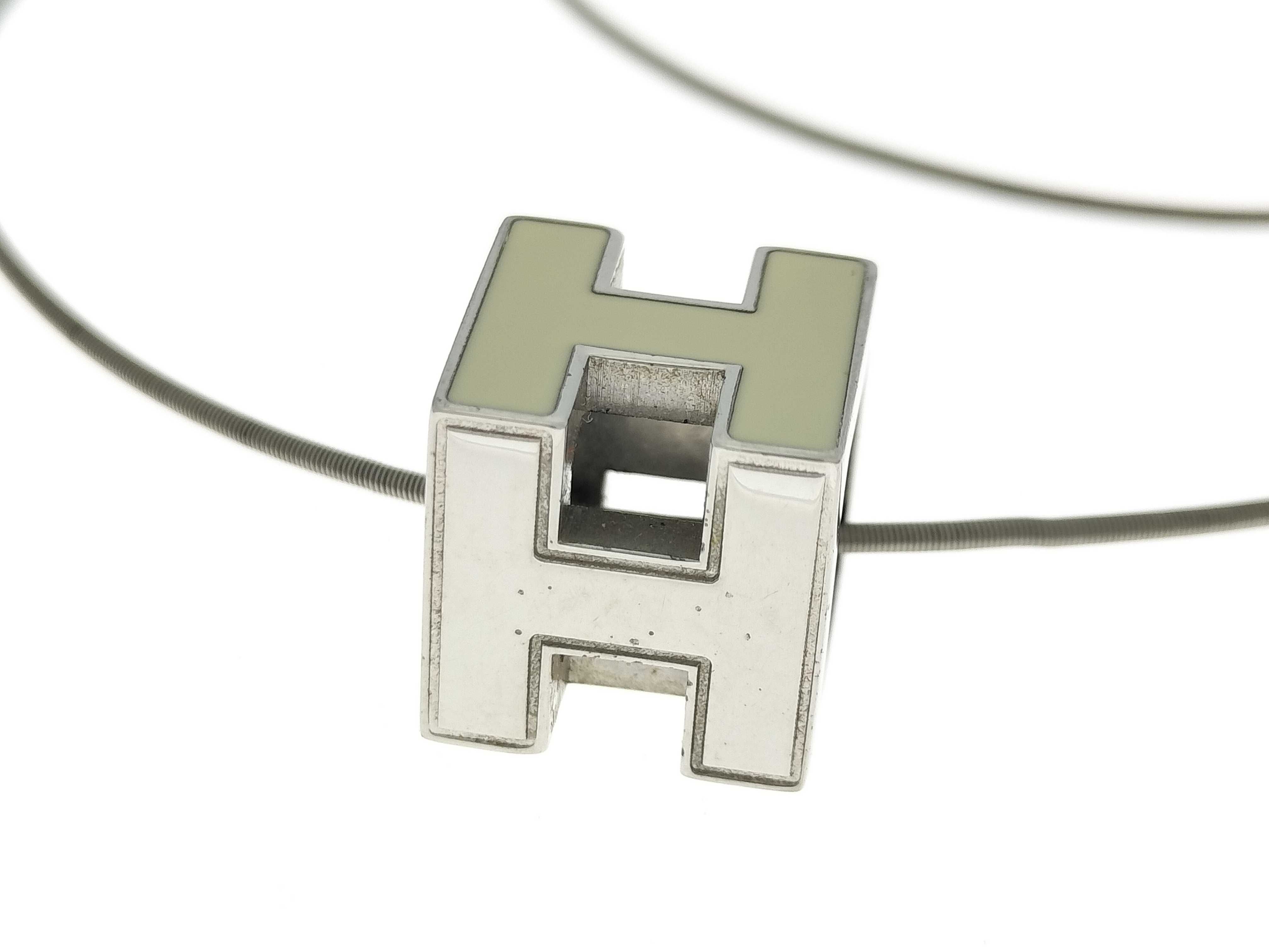 Cage d'H H-Cube Wire Chain Silver Necklace Choker — view 2