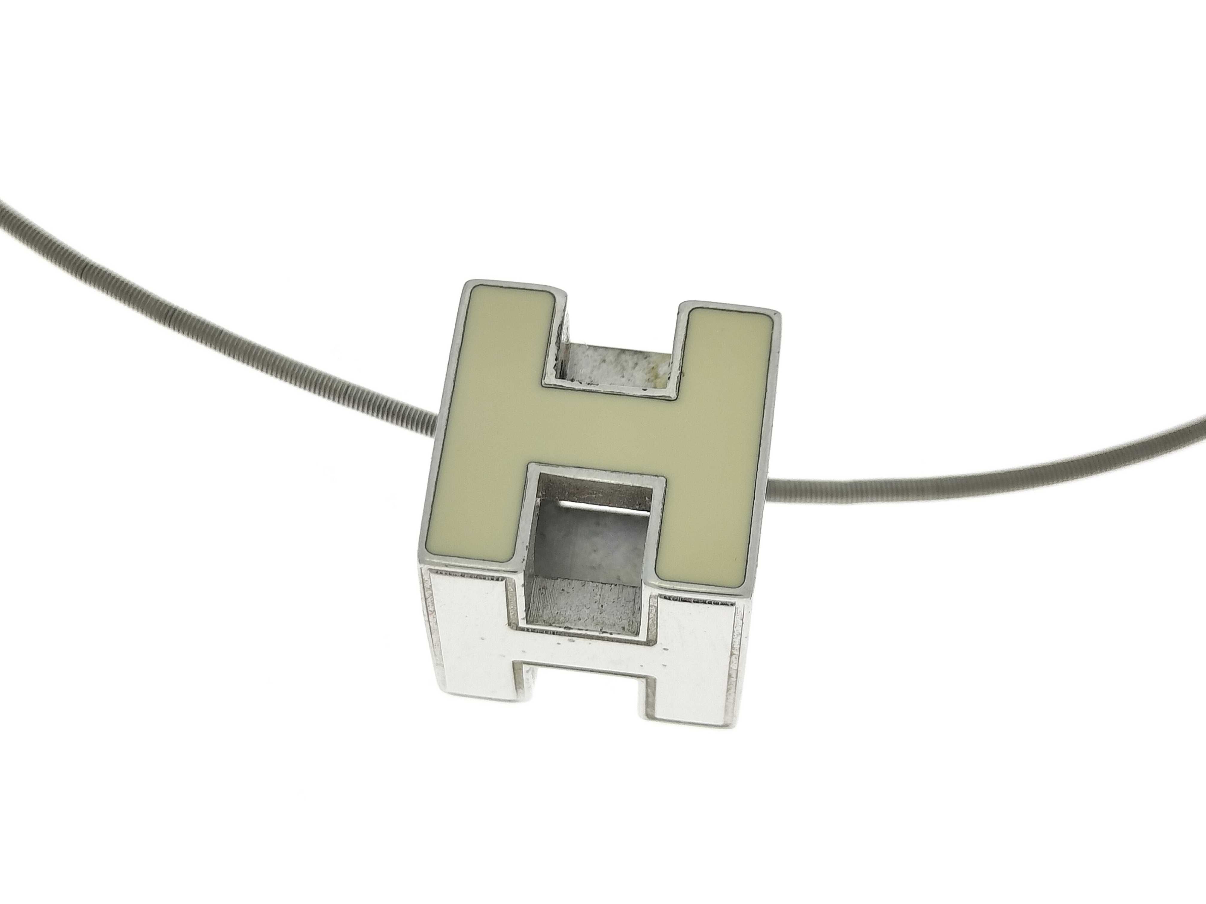 Cage d'H H-Cube Wire Chain Silver Necklace Choker — view 3