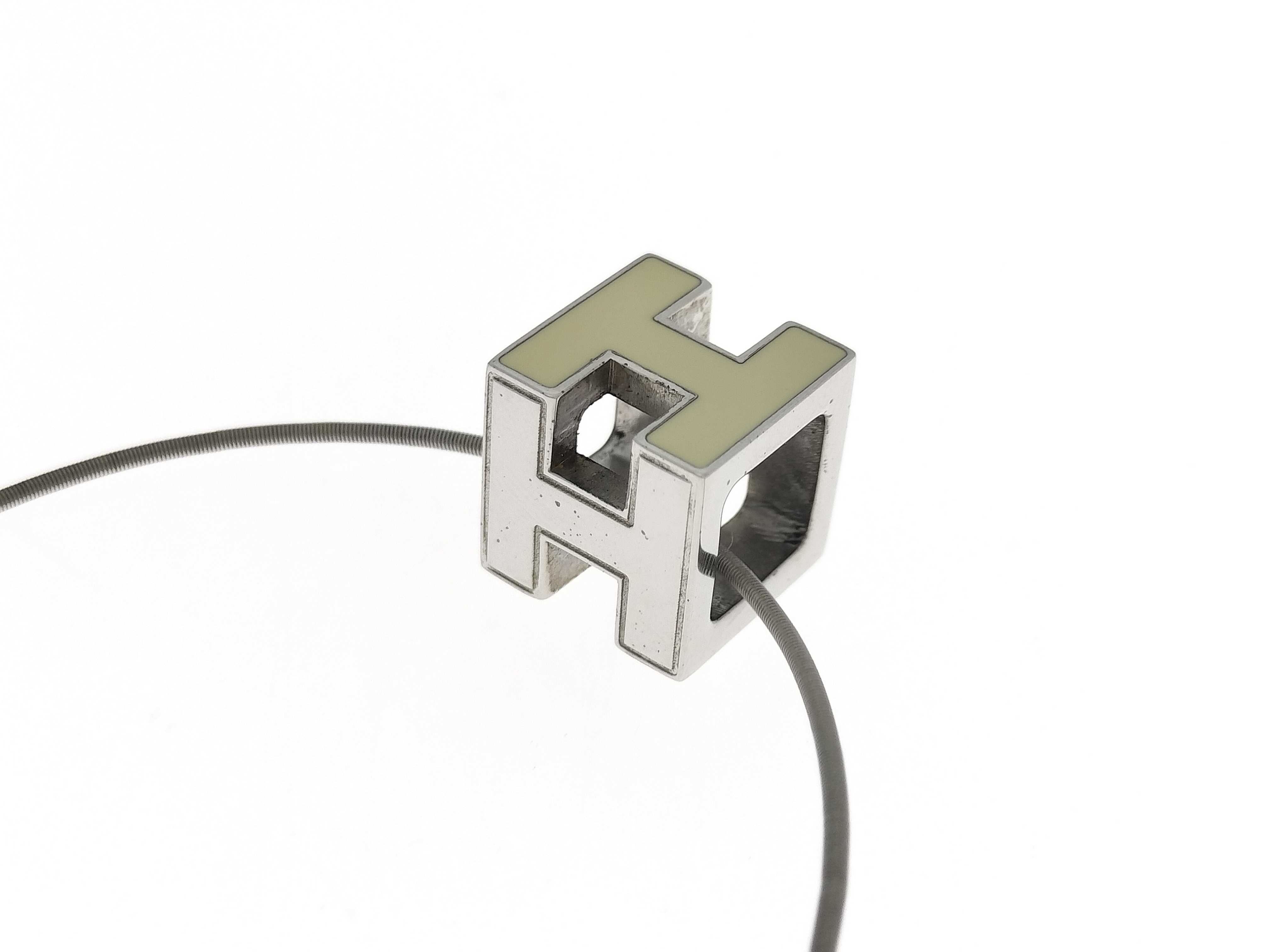 Cage d'H H-Cube Wire Chain Silver Necklace Choker — view 4