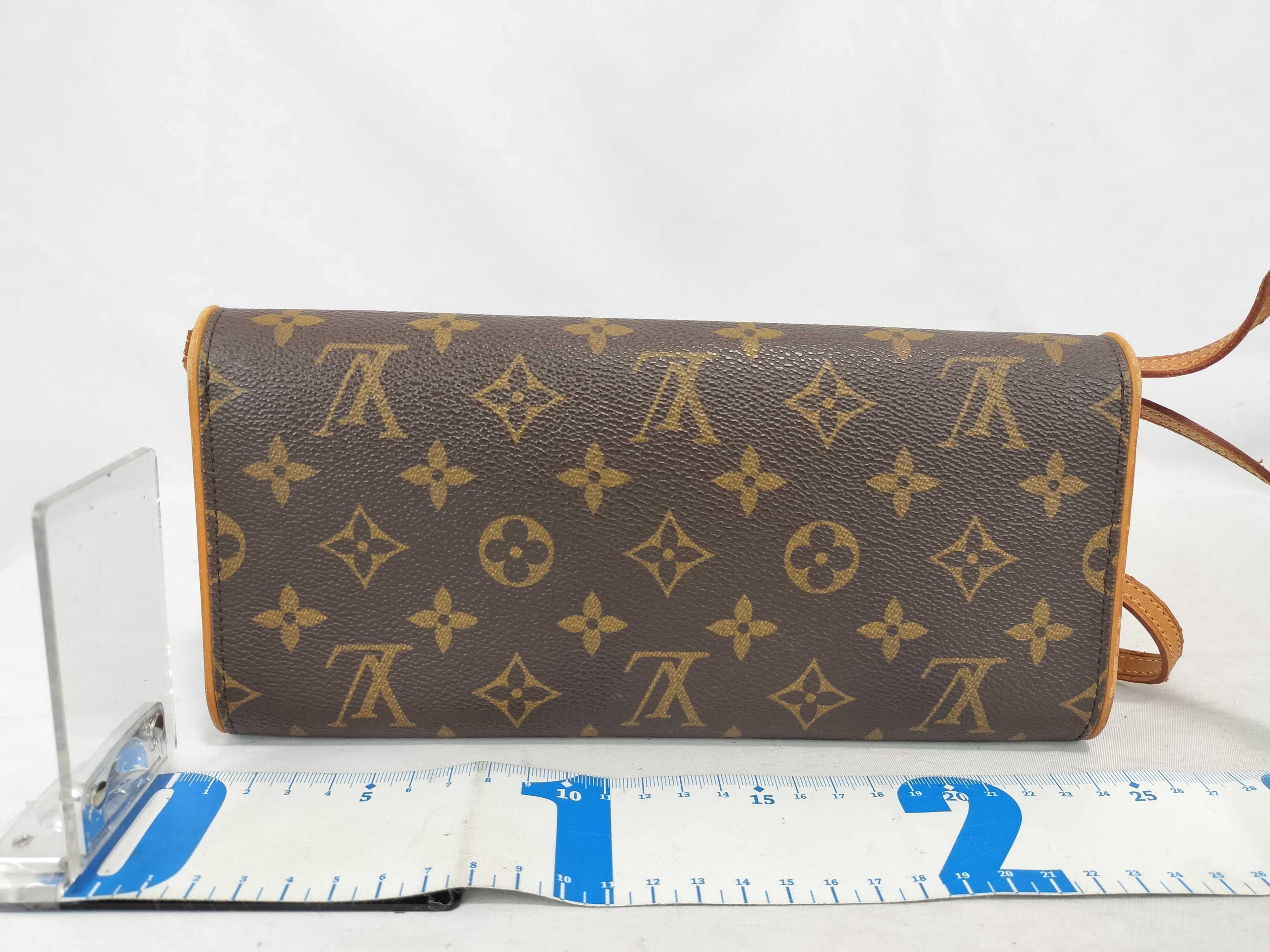 Monogram Pochette Twin GM M51852 Brown FL0051 Shoulder Bag — view 2