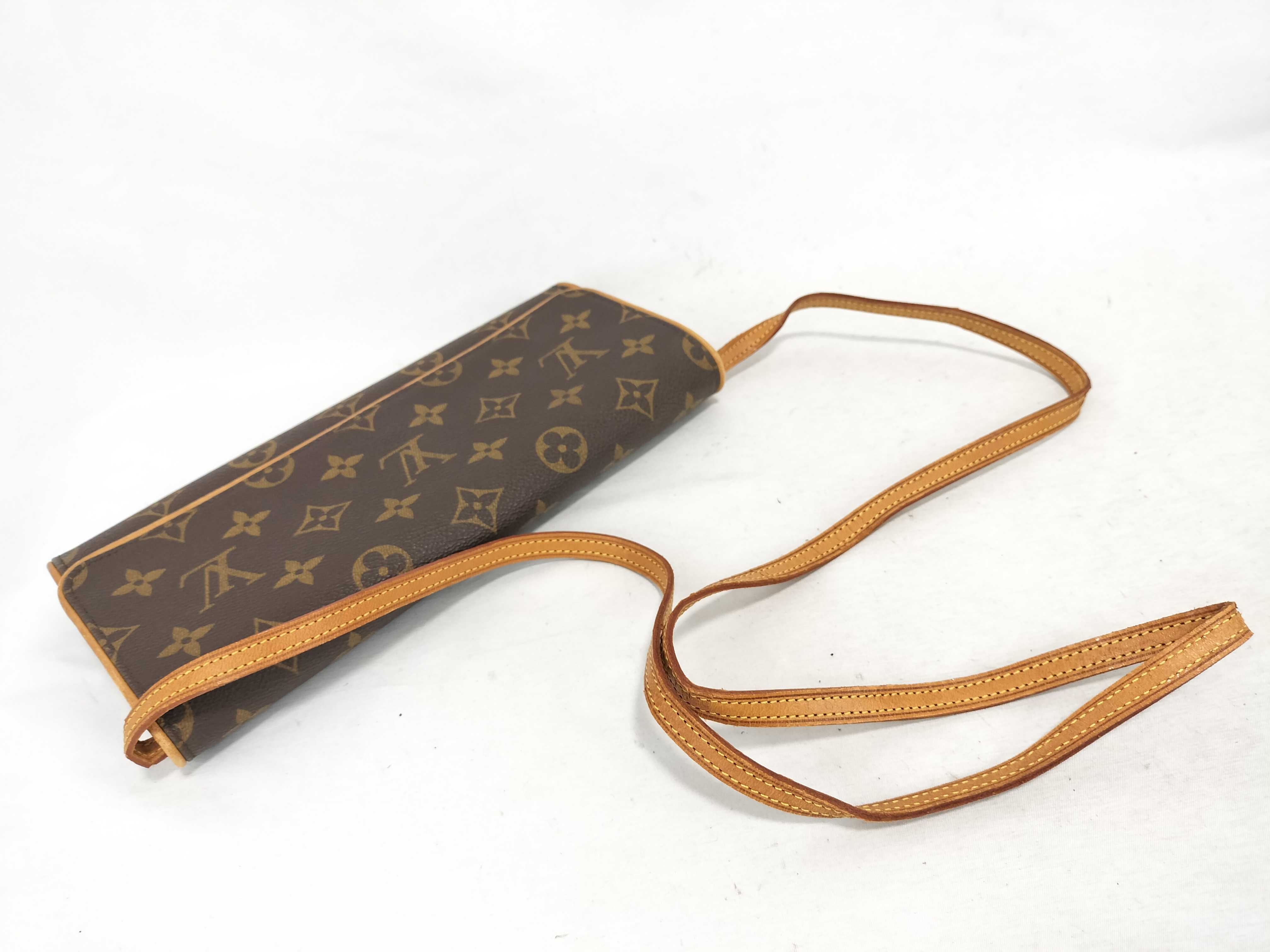Monogram Pochette Twin GM M51852 Brown FL0051 Shoulder Bag — view 3