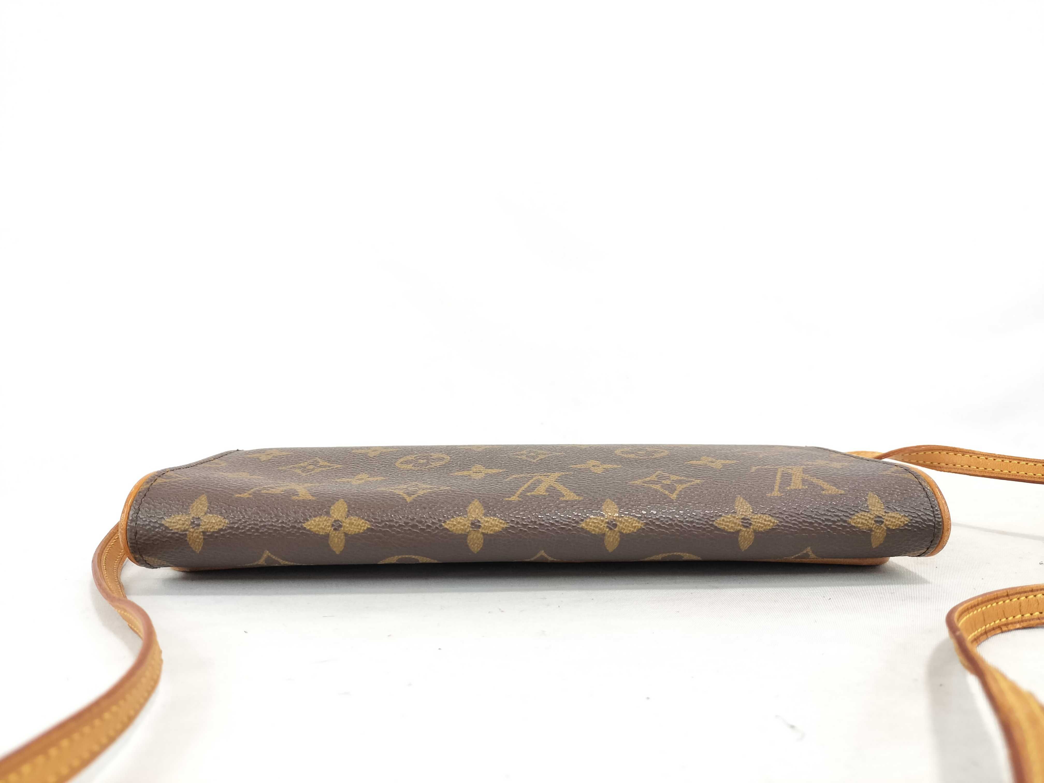 Monogram Pochette Twin GM M51852 Brown FL0051 Shoulder Bag — view 7