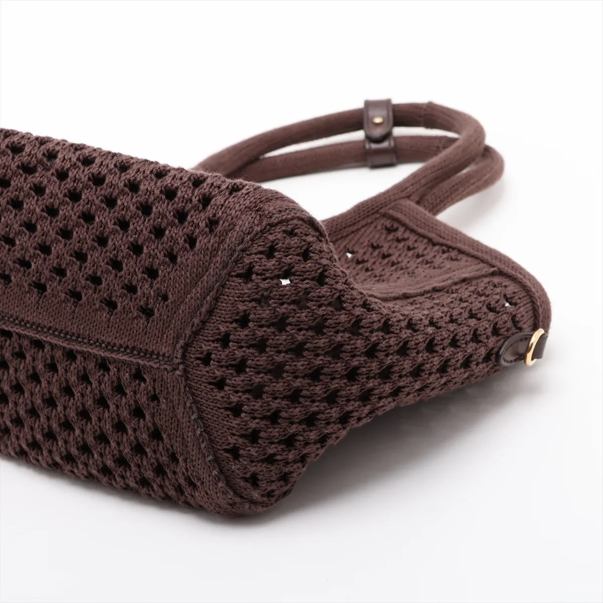 Ivy Cotton x Leather 2-Way Handbag Brown — view 3