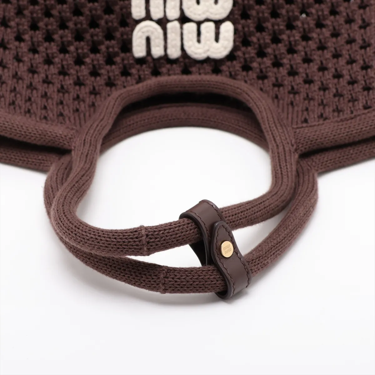 Ivy Cotton x Leather 2-Way Handbag Brown — view 5