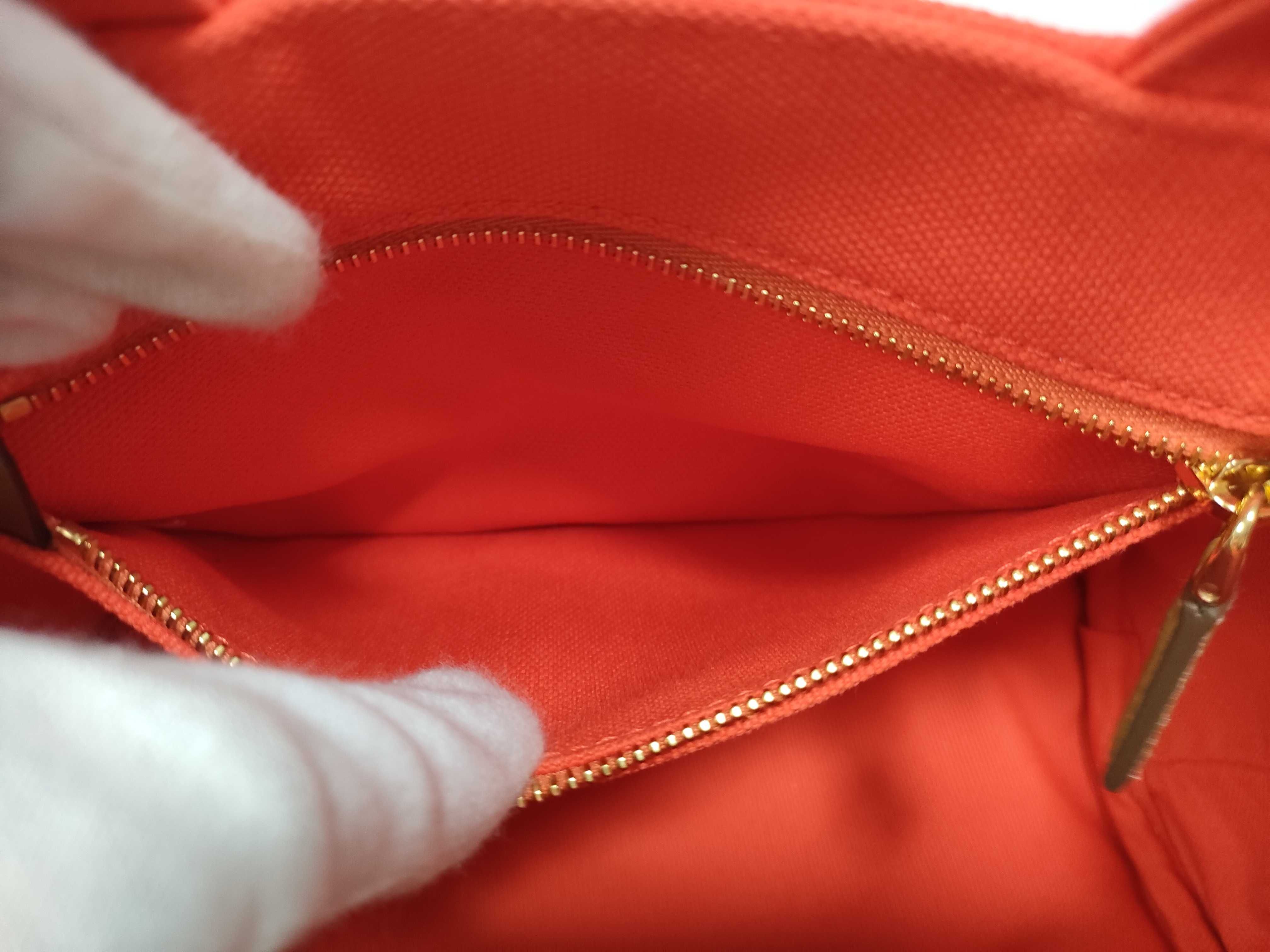 Jardinière Mini Handbag, Cotton Canvas, Orange Handbag — view 13