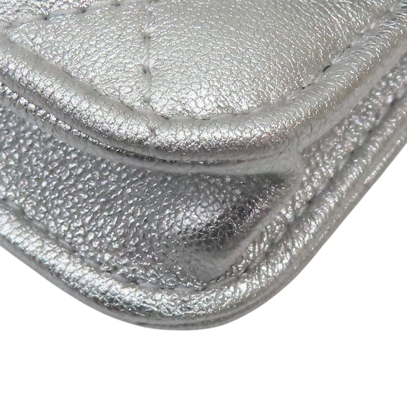 Metallic Lambskin Crystal Quilted Star Chain Belt Bag — view 11